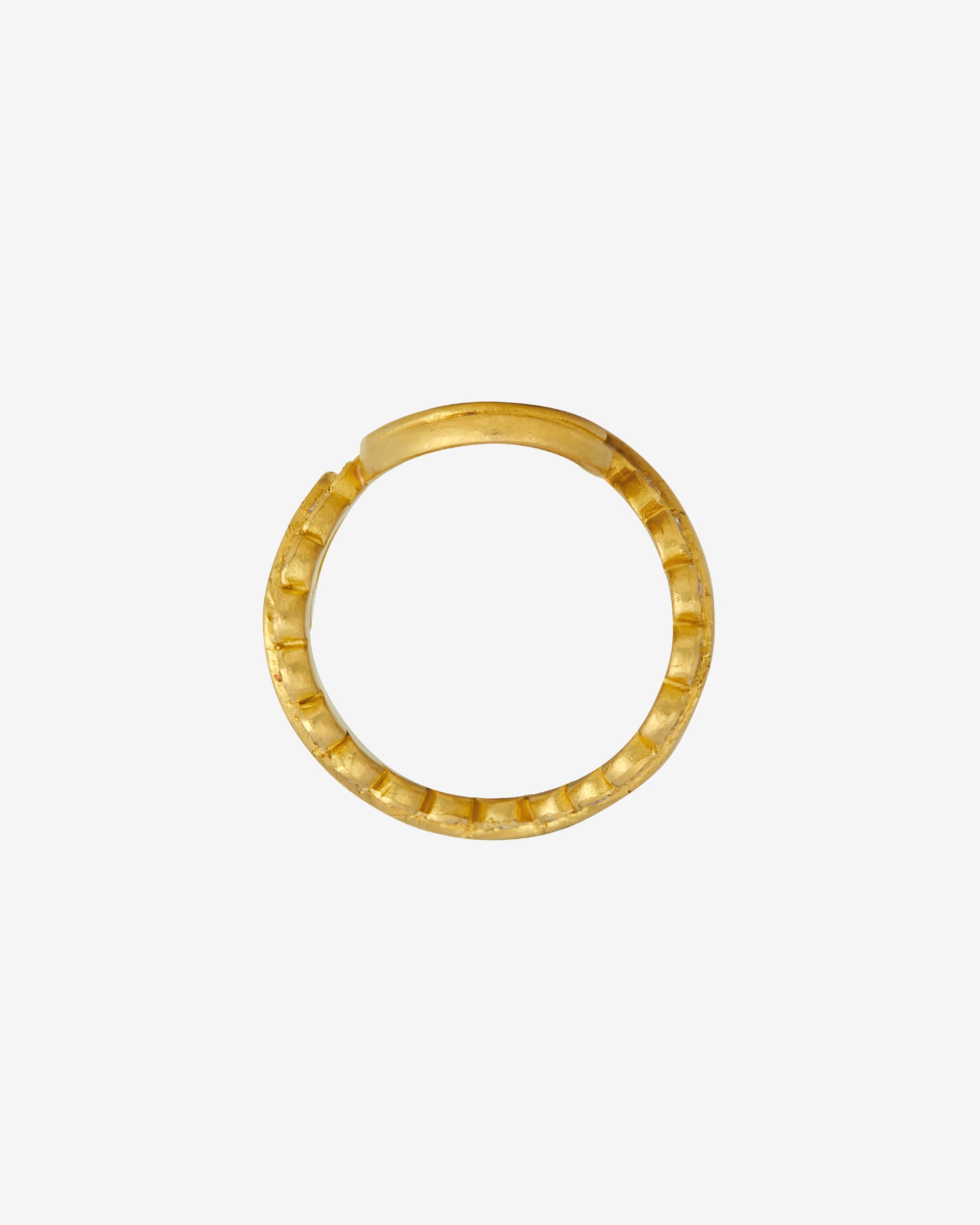 Temple of the Sun Fern Ring Diamond Solid Gold