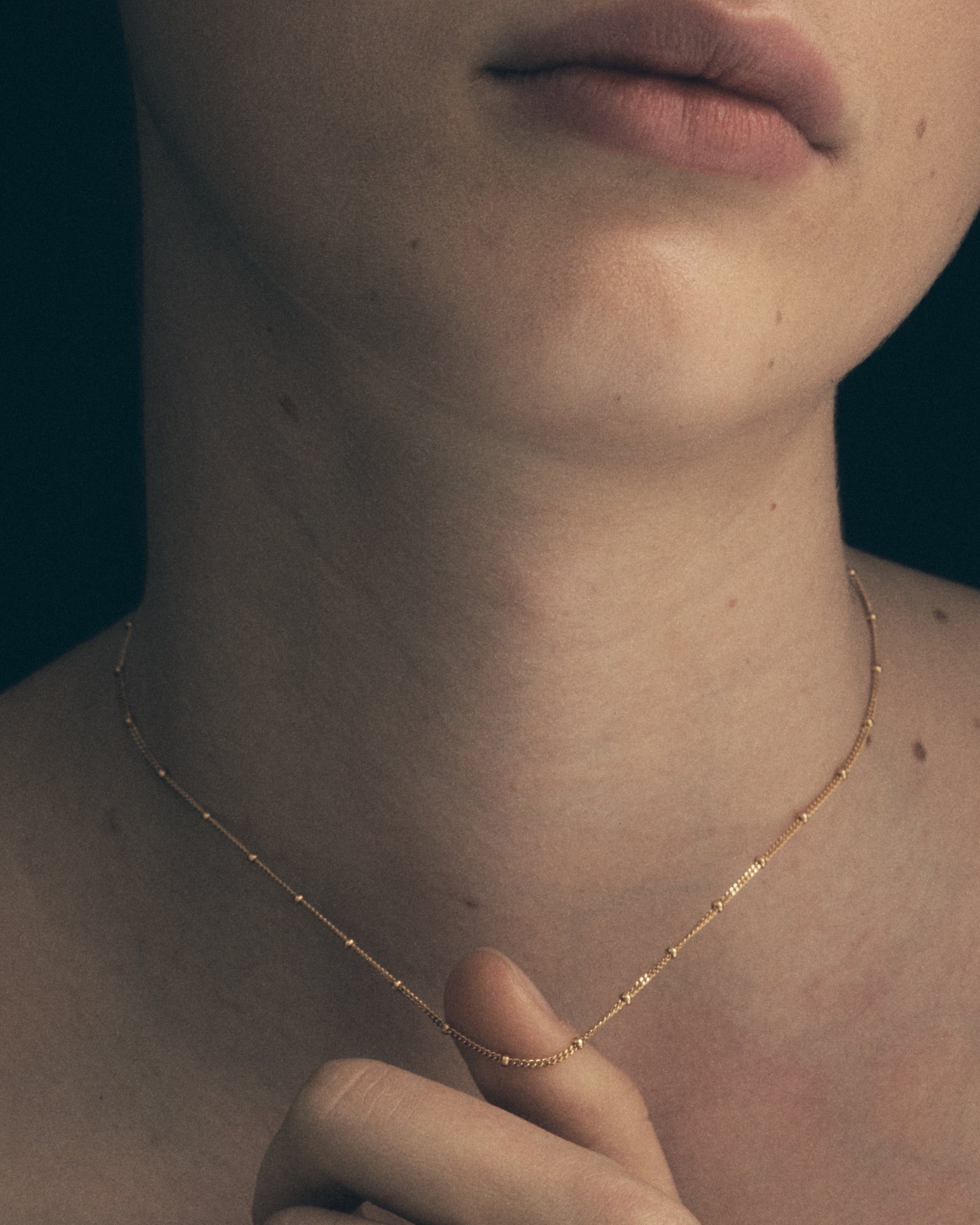 Temple of the Sun Fine Choker Chain Necklace Gold Vermeil