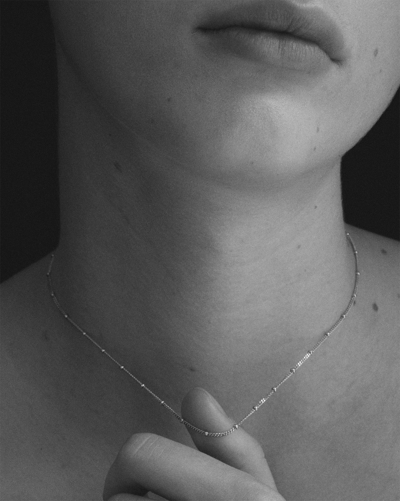 Temple of the Sun Fine Choker Chain Necklace Silver