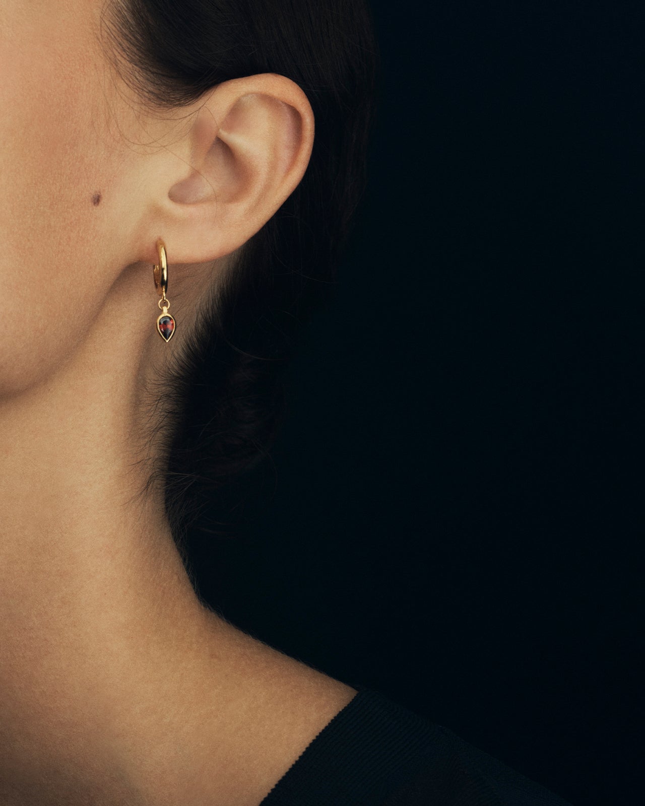 Temple of the Sun Flame Earrings Gold Vermeil