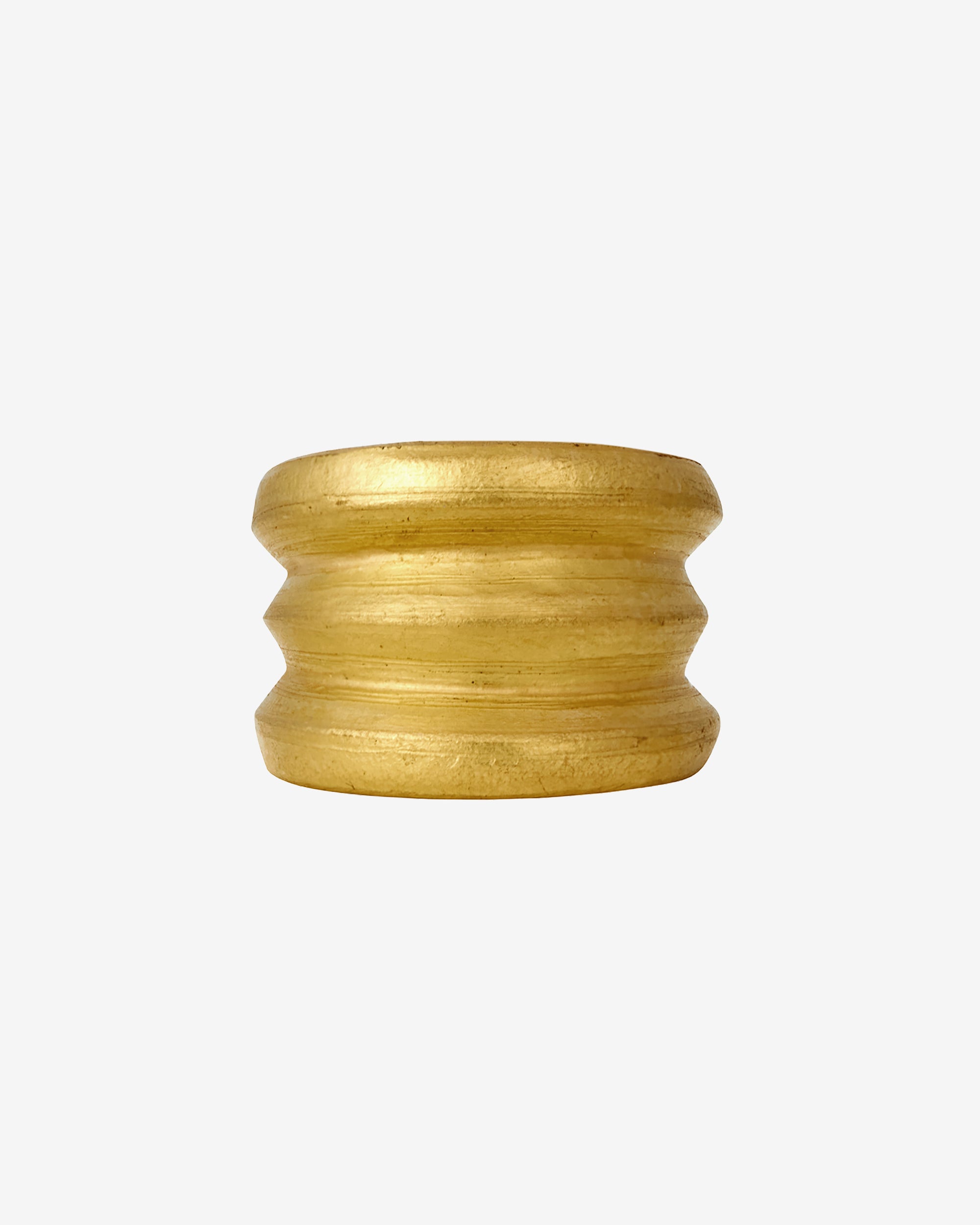 Temple of the Sun Fluted Ring Solid Gold