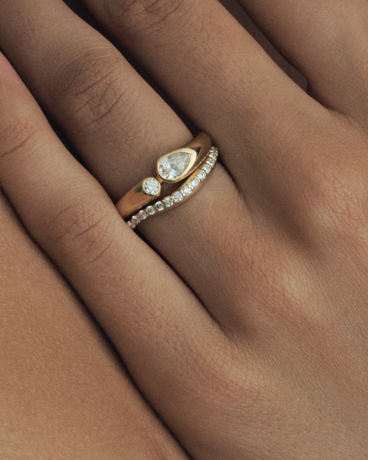 Temple of the Sun Grace Ring Diamond Solid Gold