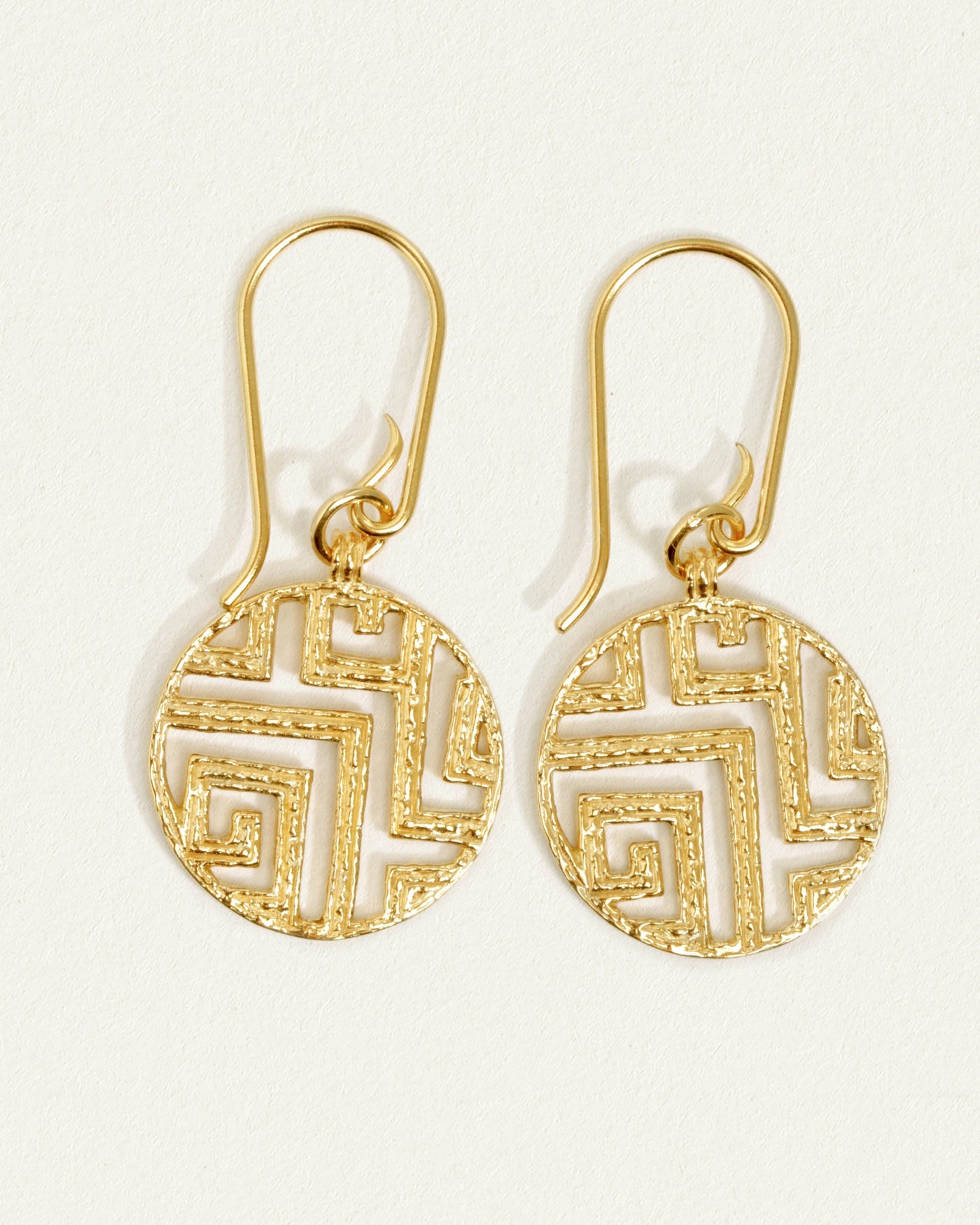 Temple design earrings deals gold