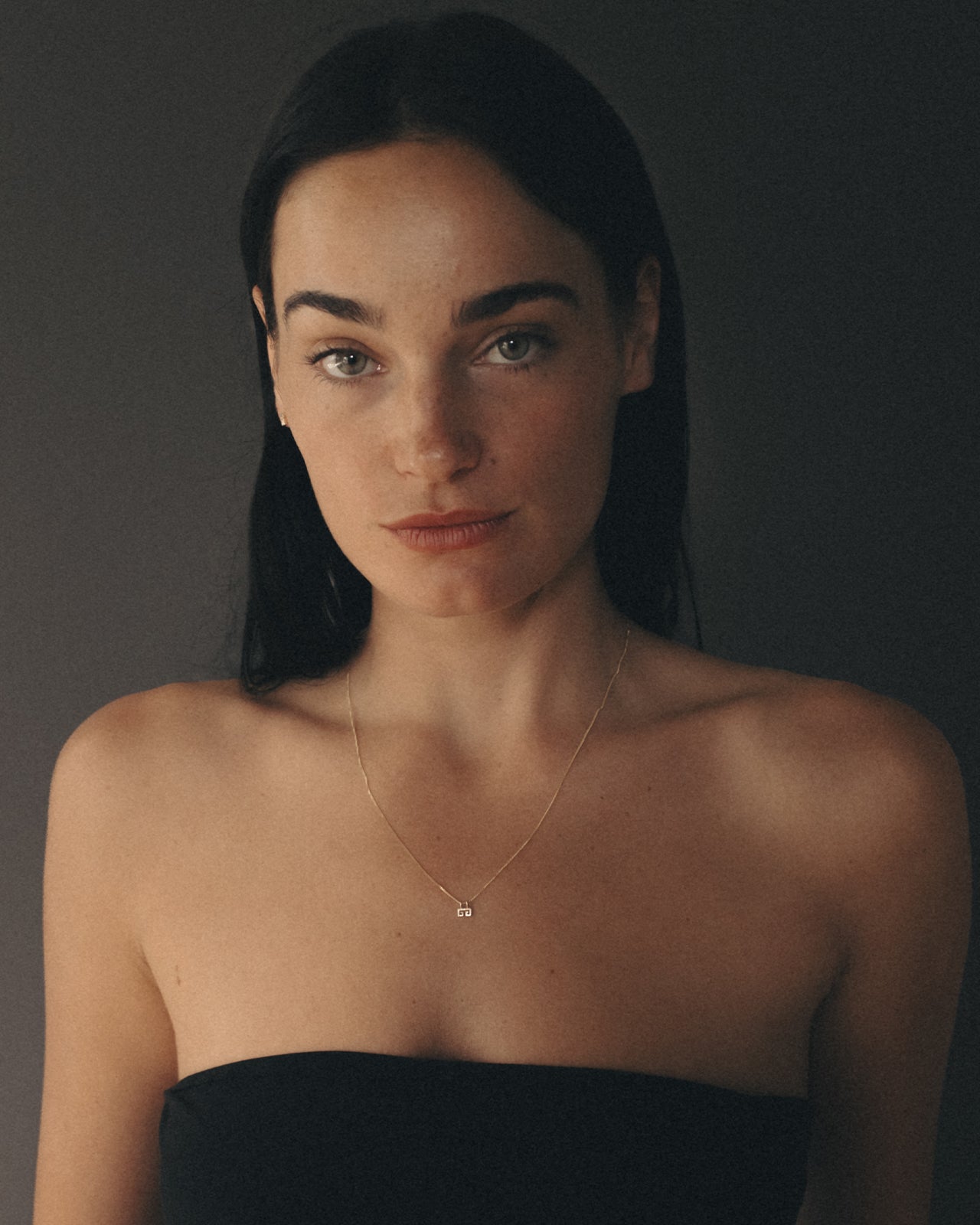 Temple of the Sun Greek Key Necklace Soild Gold