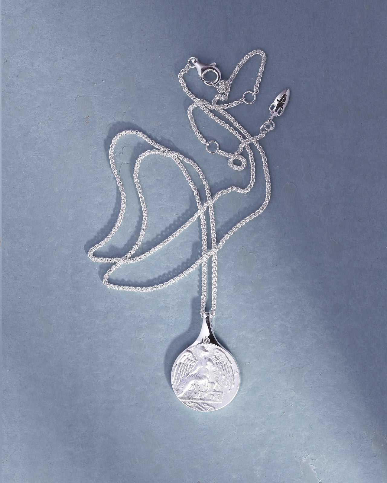 Temple of the Sun Guardian Angel Necklace Silver