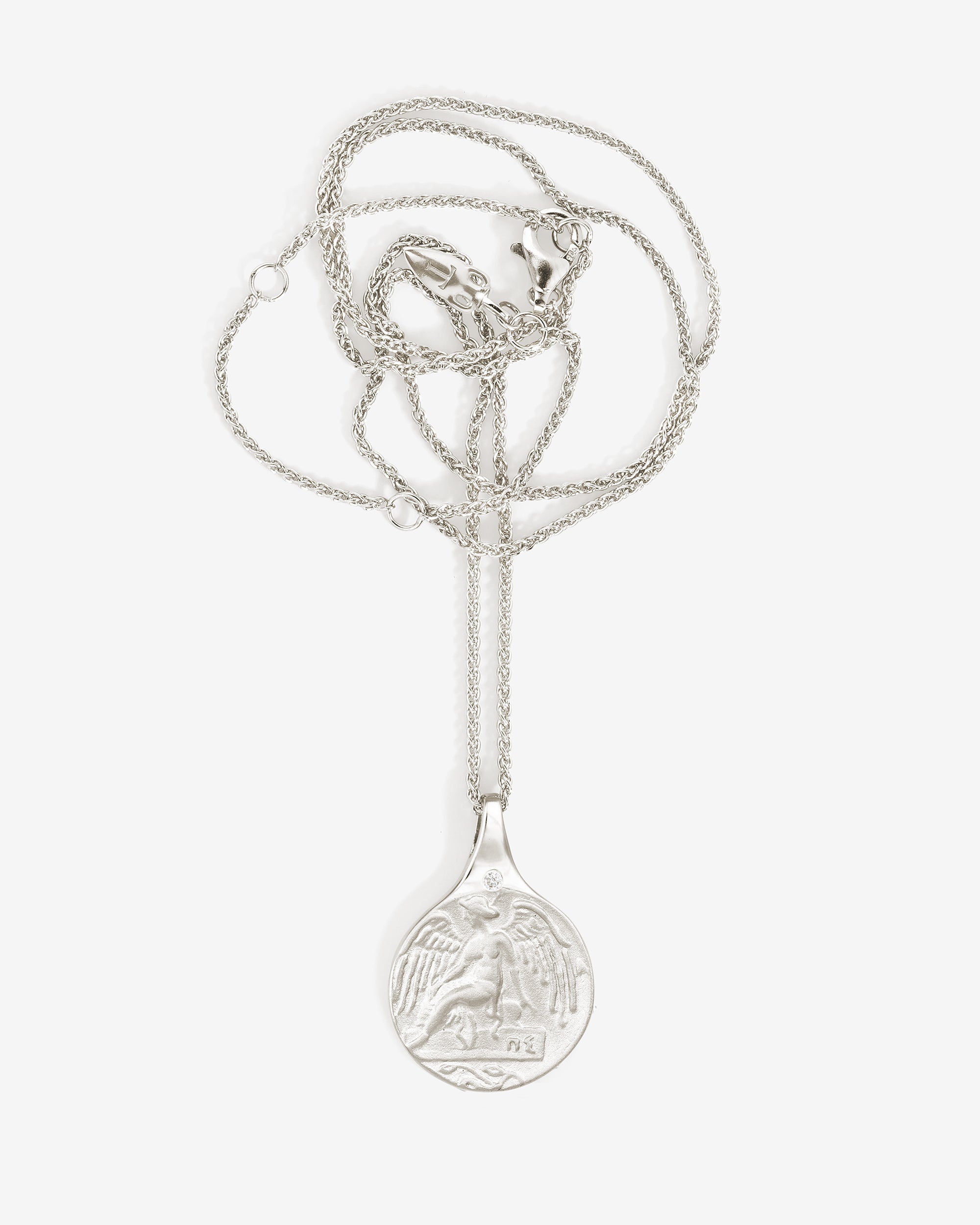 Temple of the Sun Guardian Angel Necklace Silver