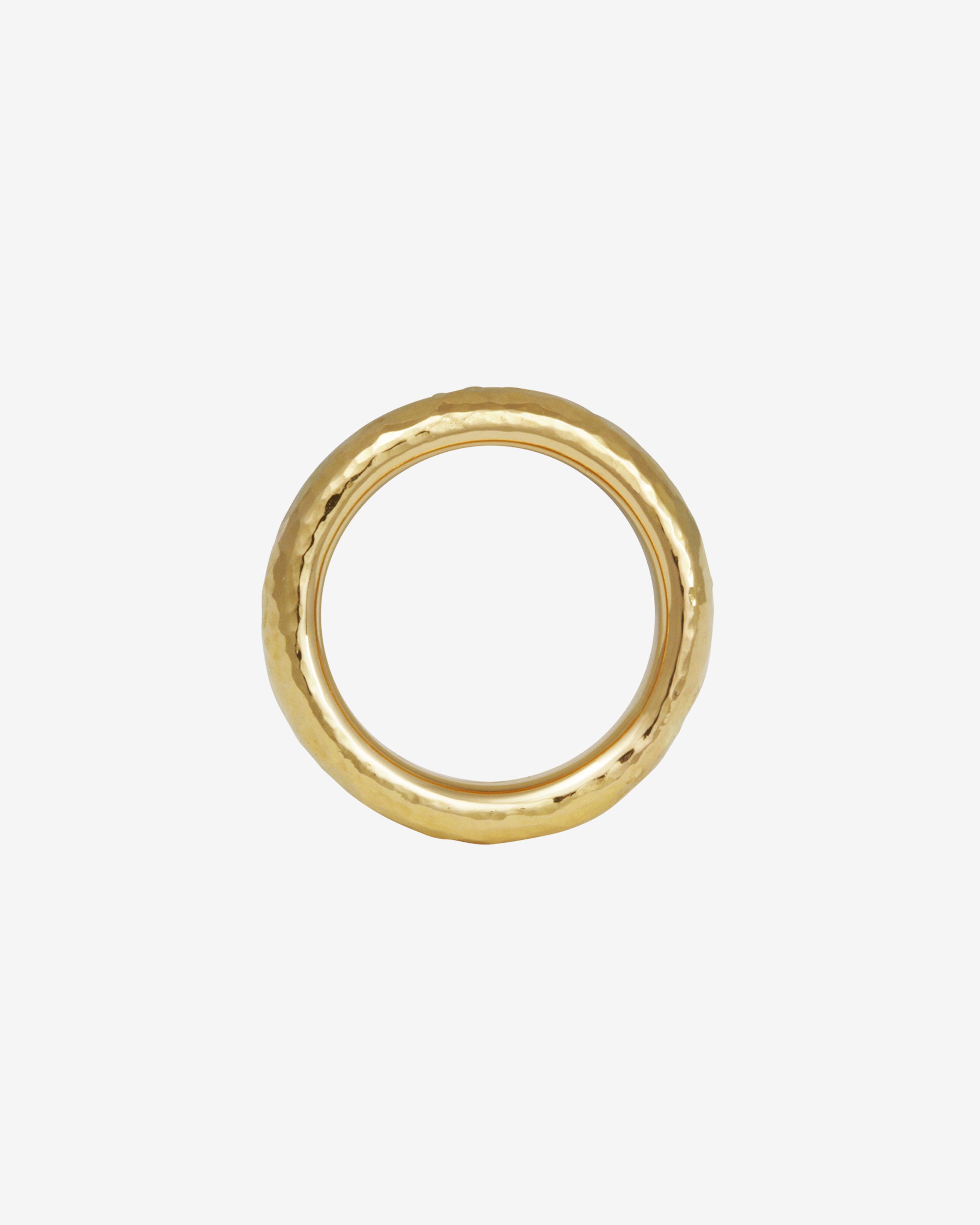 Temple of the Sun Hammered Ring Solid Gold