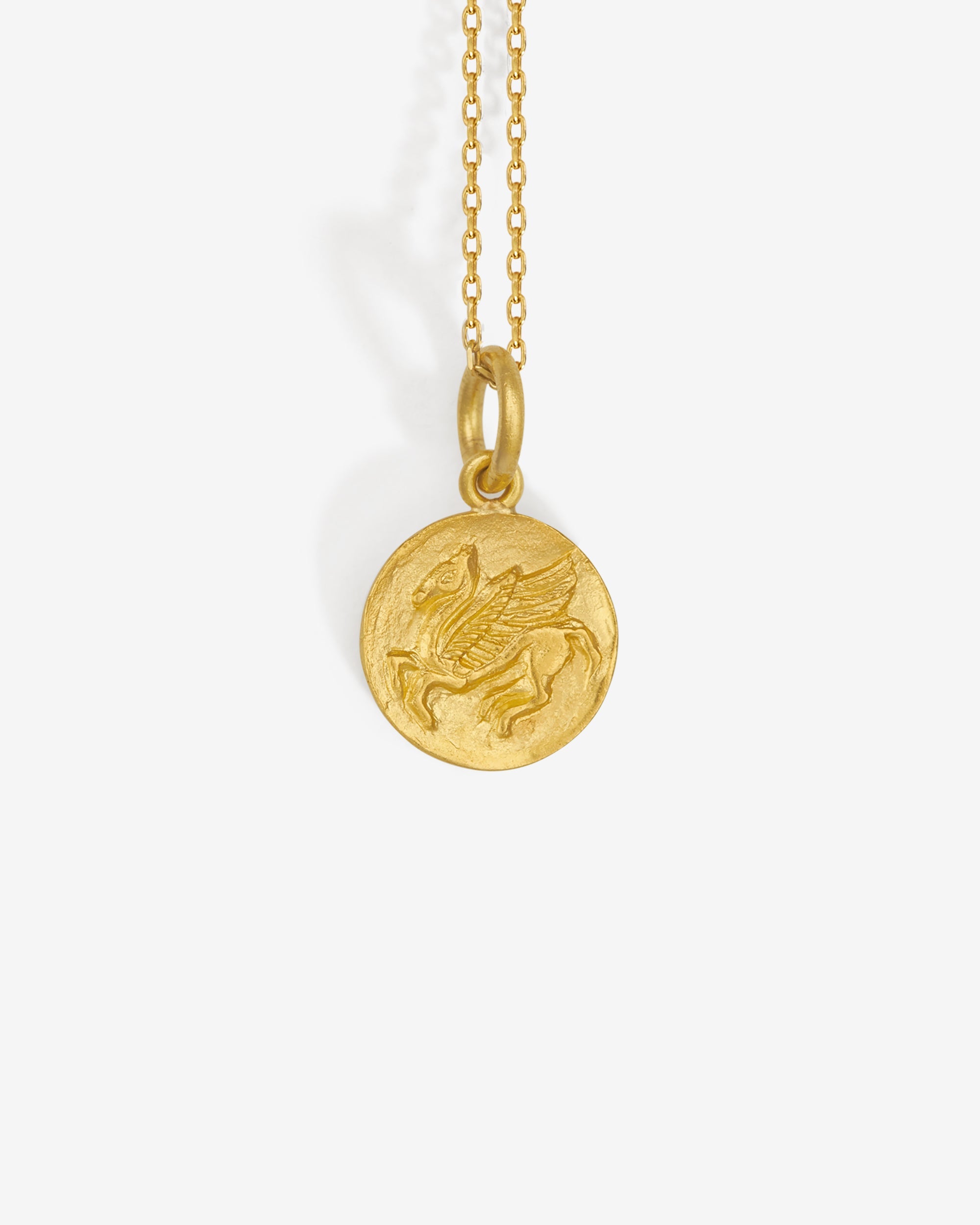 Temple of the Sun Hatti Coin Necklace Solid Gold