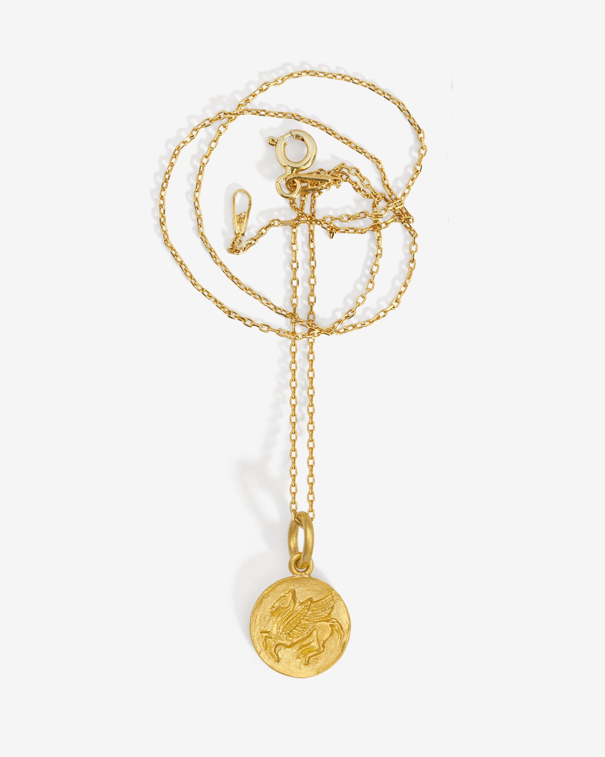 Temple of the Sun Hatti Coin Necklace Solid Gold