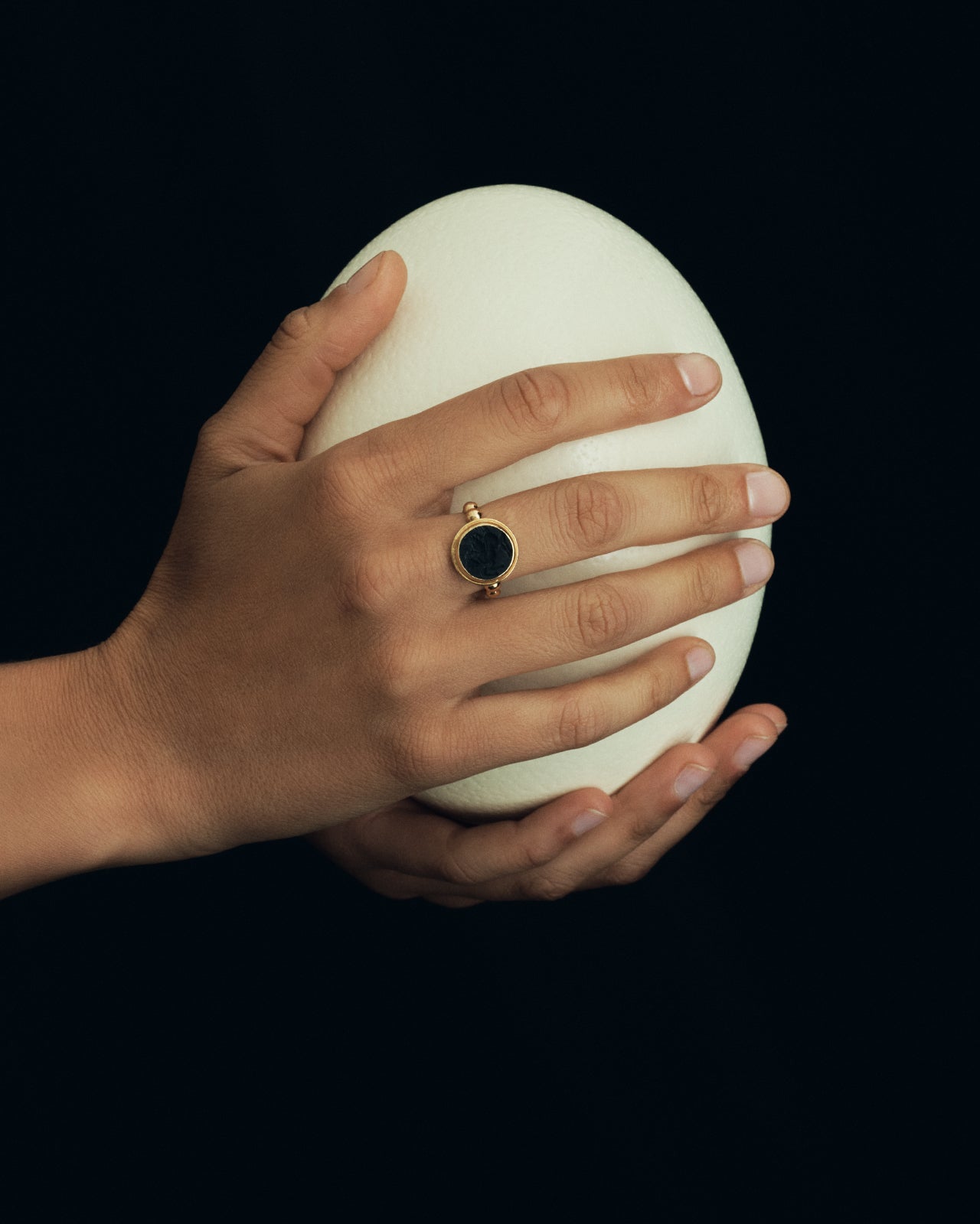 Temple of the Sun Hatti Intaglio Ring Solid Gold