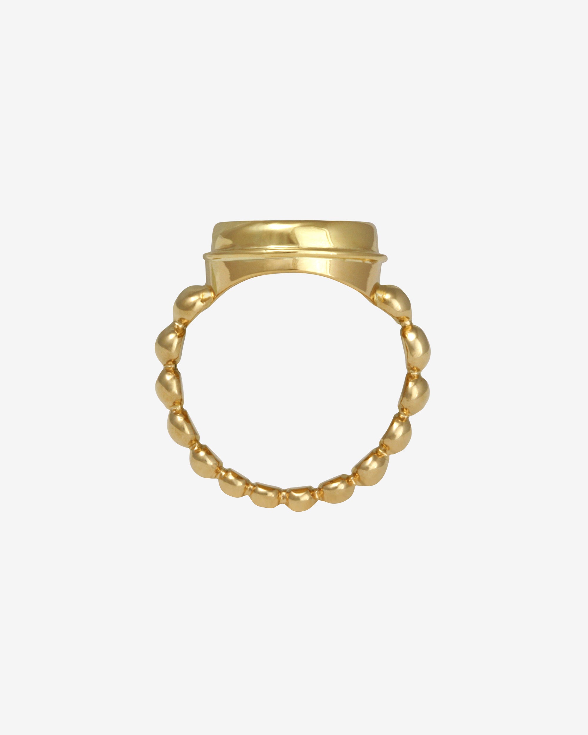 Temple of the Sun Hatti Ring Onyx Intaglio Solid Gold