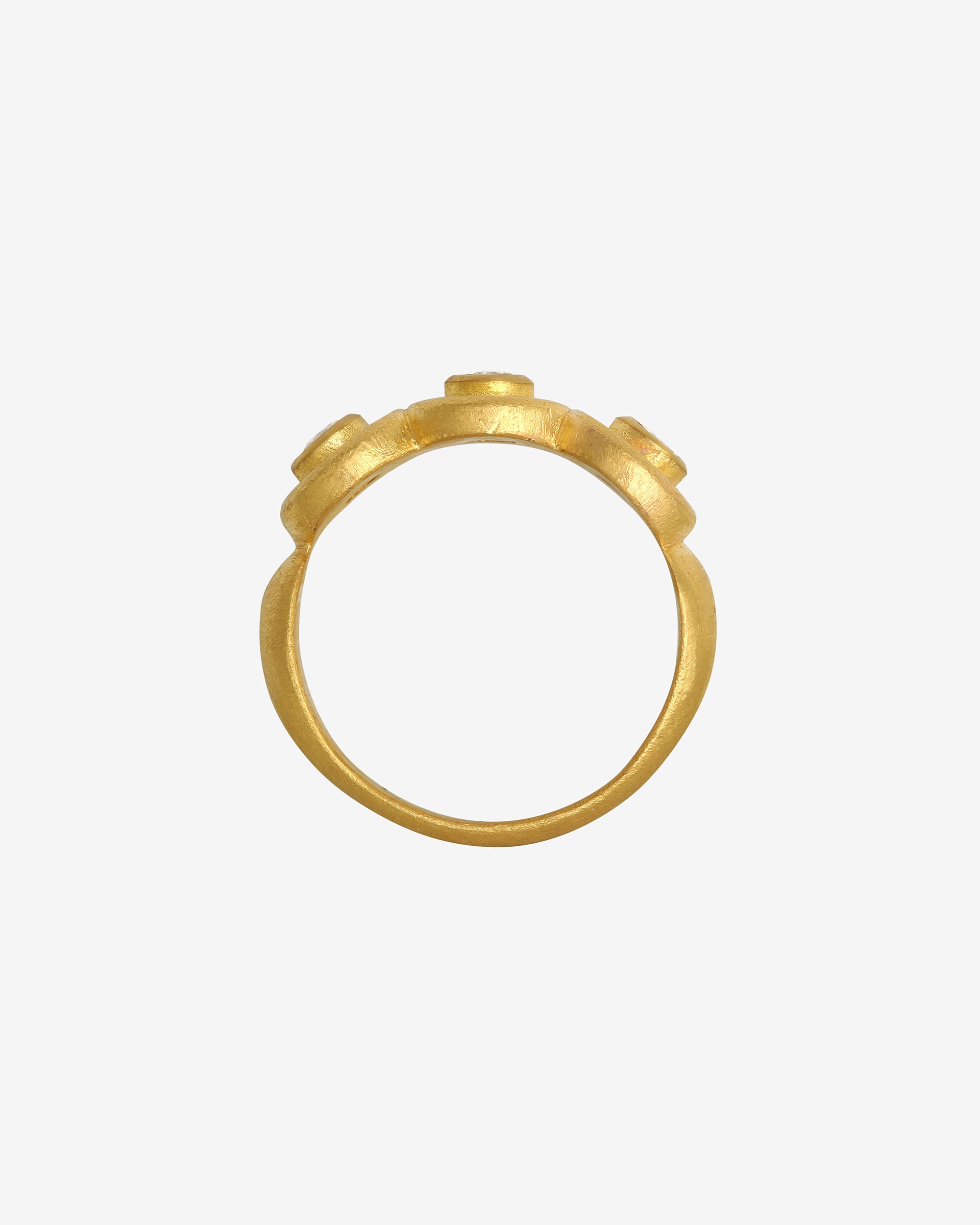 Temple of the Sun Hecuba Trilogy Ring Diamond Solid Gold