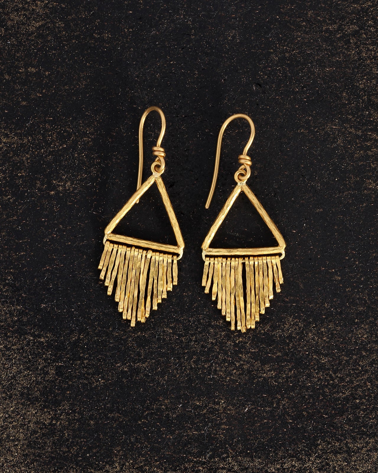 Temple of the Sun Hellena Chandelier Earrings Solid Gold