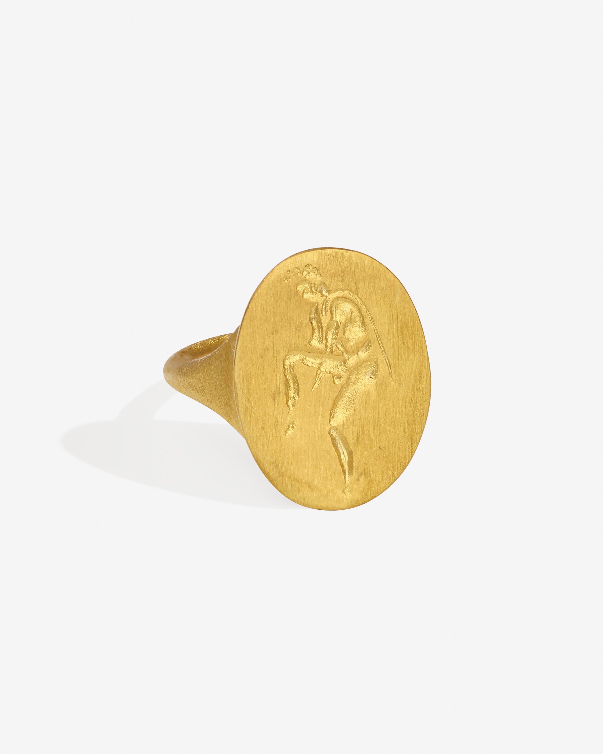 Temple of the Sun Heritage Ring Hermes Solid Gold