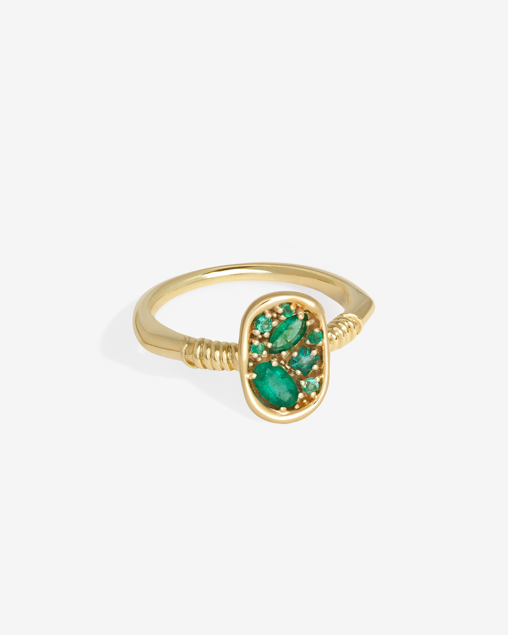 Temple of the Sun Illume Ring Emerald Solid Gold