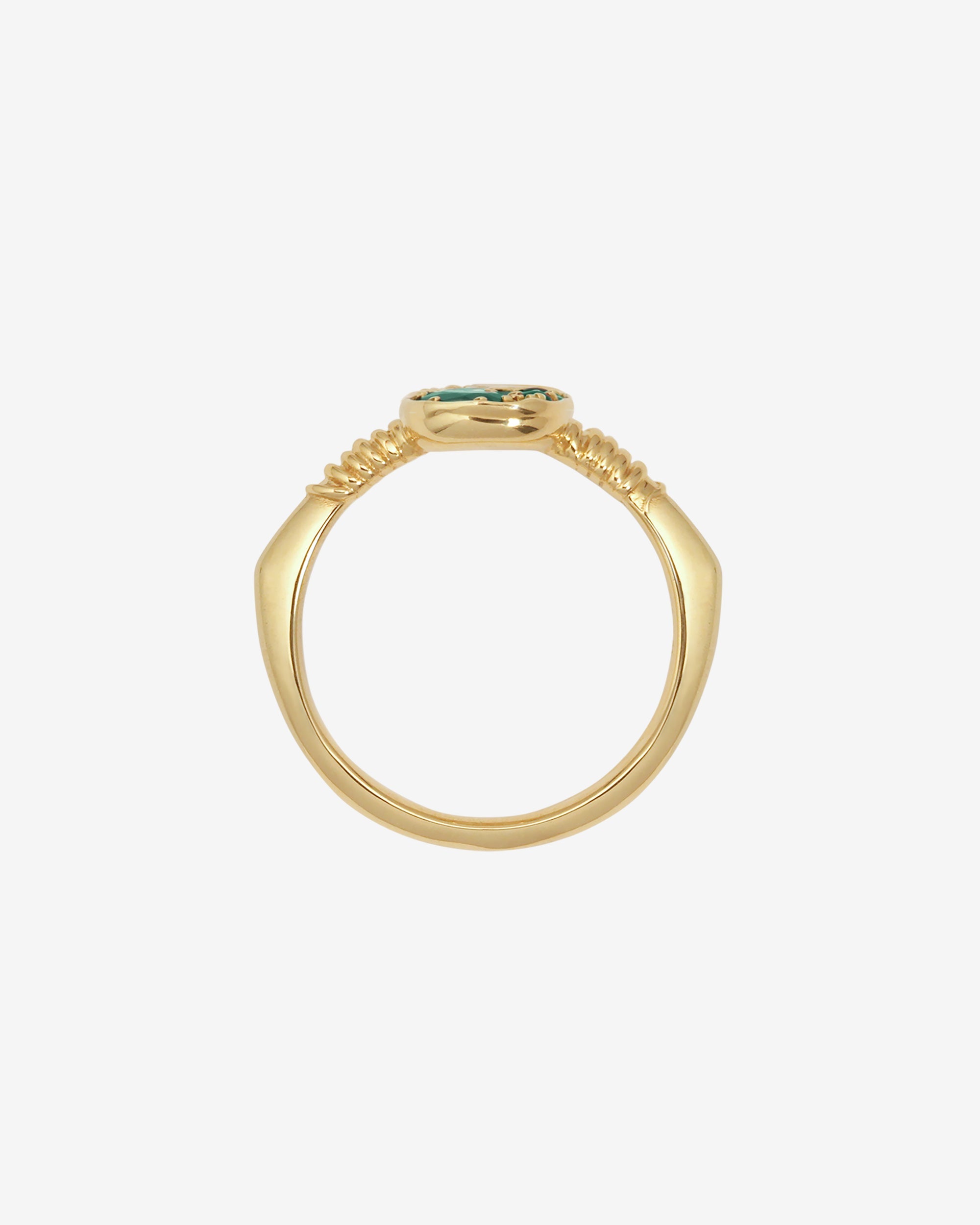 Temple of the Sun Illume Ring Emerald Solid Gold