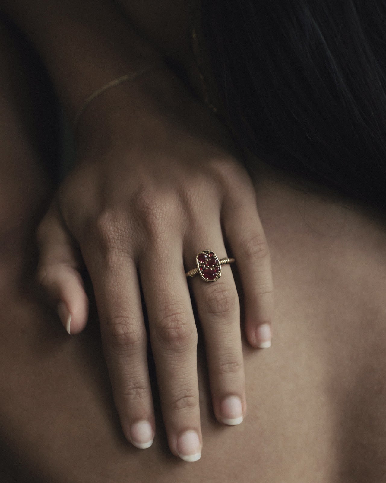 Temple of the Sun Illume Ring Ruby Solid Gold