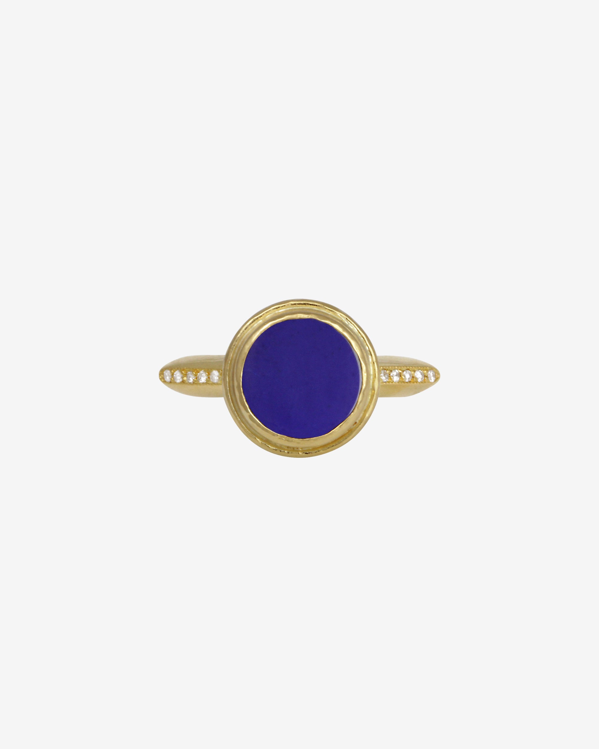 Temple of the Sun Inara Ring Lapis Solid Gold