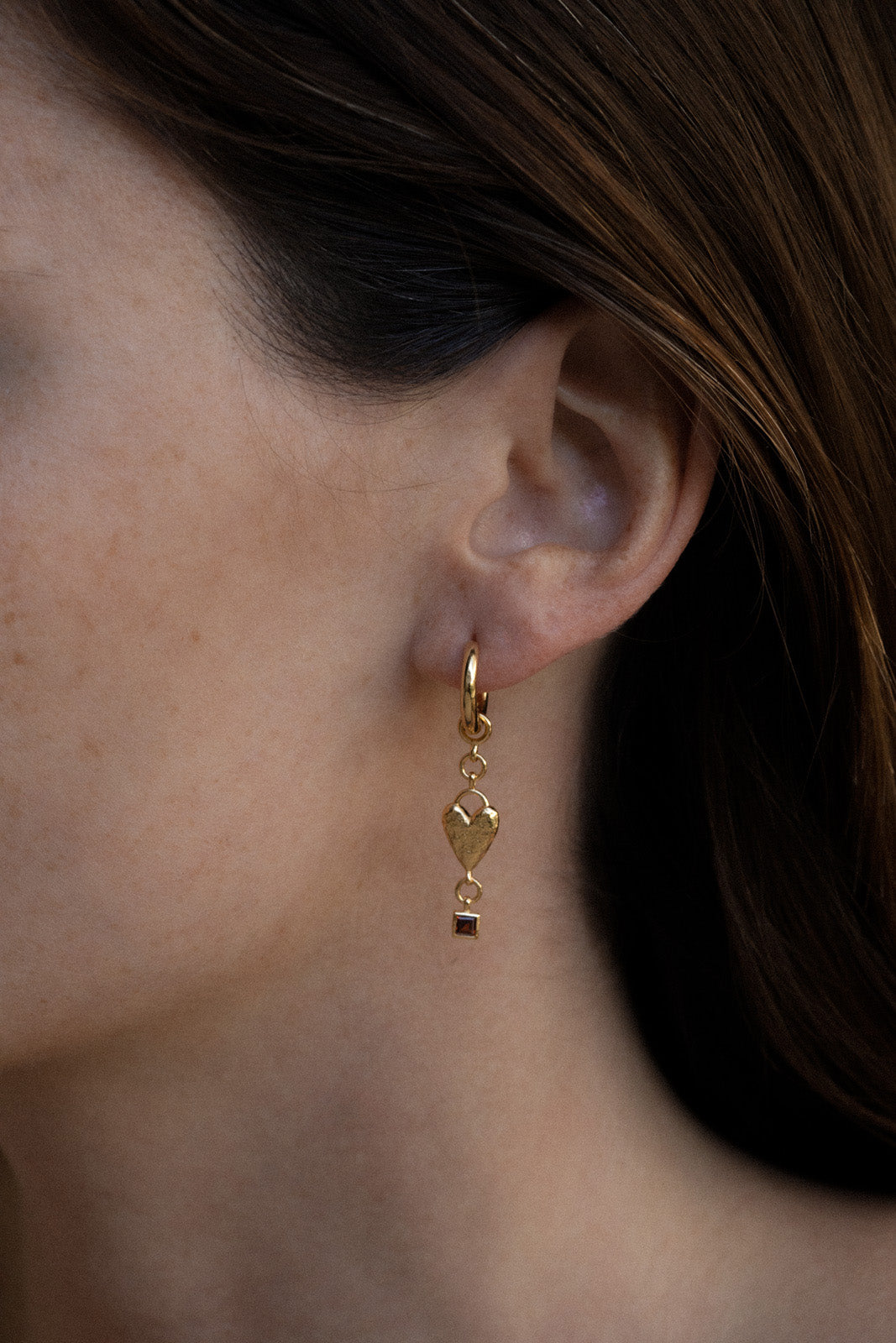 Temple of the Sun Jewellery Eros Earrings Gold Vermeil