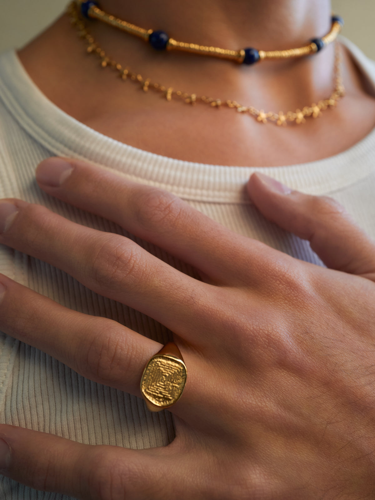 Labyrinth Ring Gold Vermeil – Temple of the Sun Jewellery