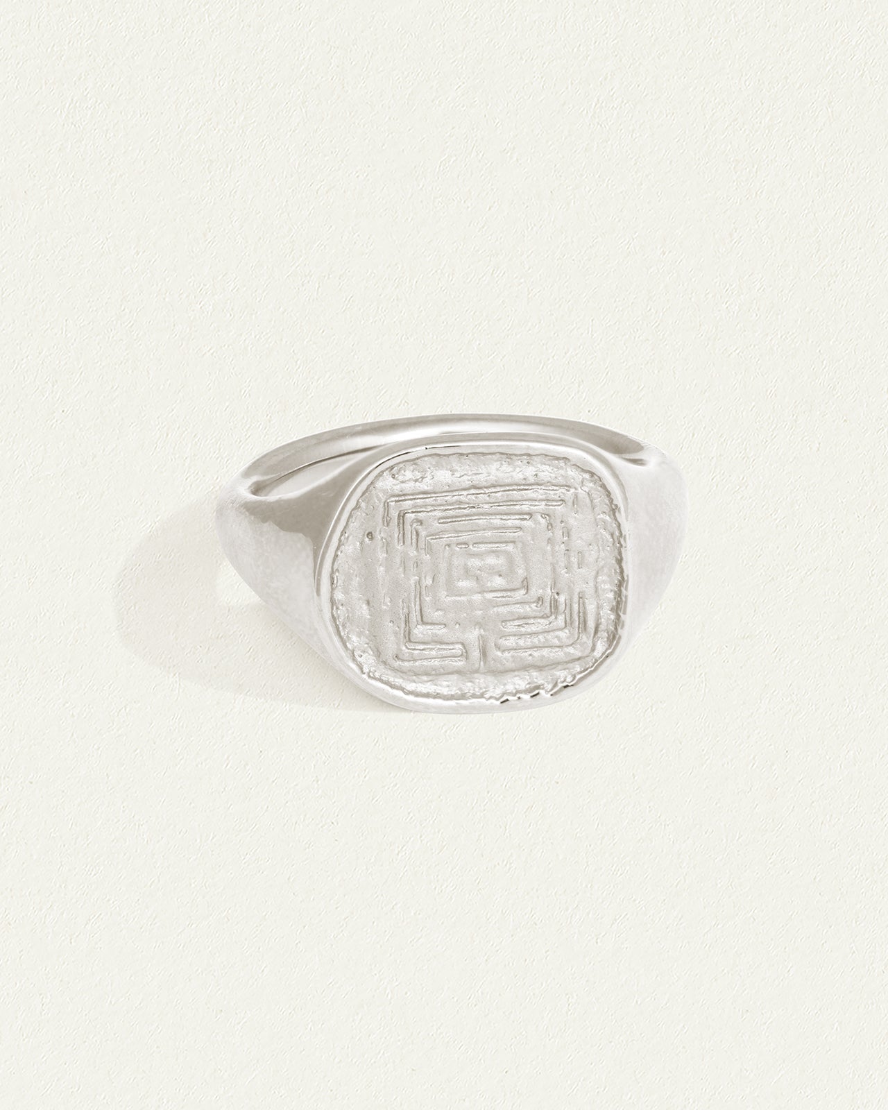 Labyrinth Ring Silver – Temple of the Sun Jewellery