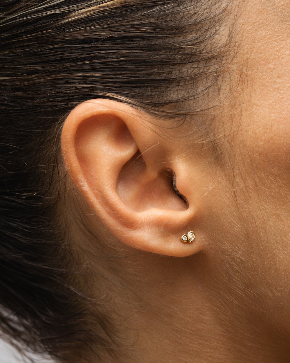 Temple of the Sun Jewellery Synergy Studs Diamond Solid Gold