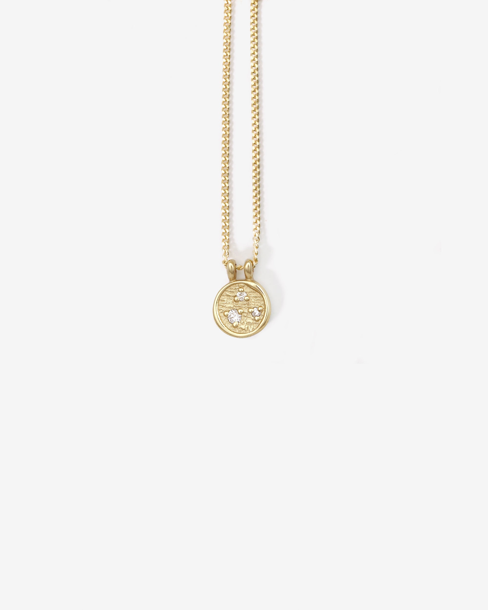 Temple of the Sun Kasia Coin Necklace Solid Gold