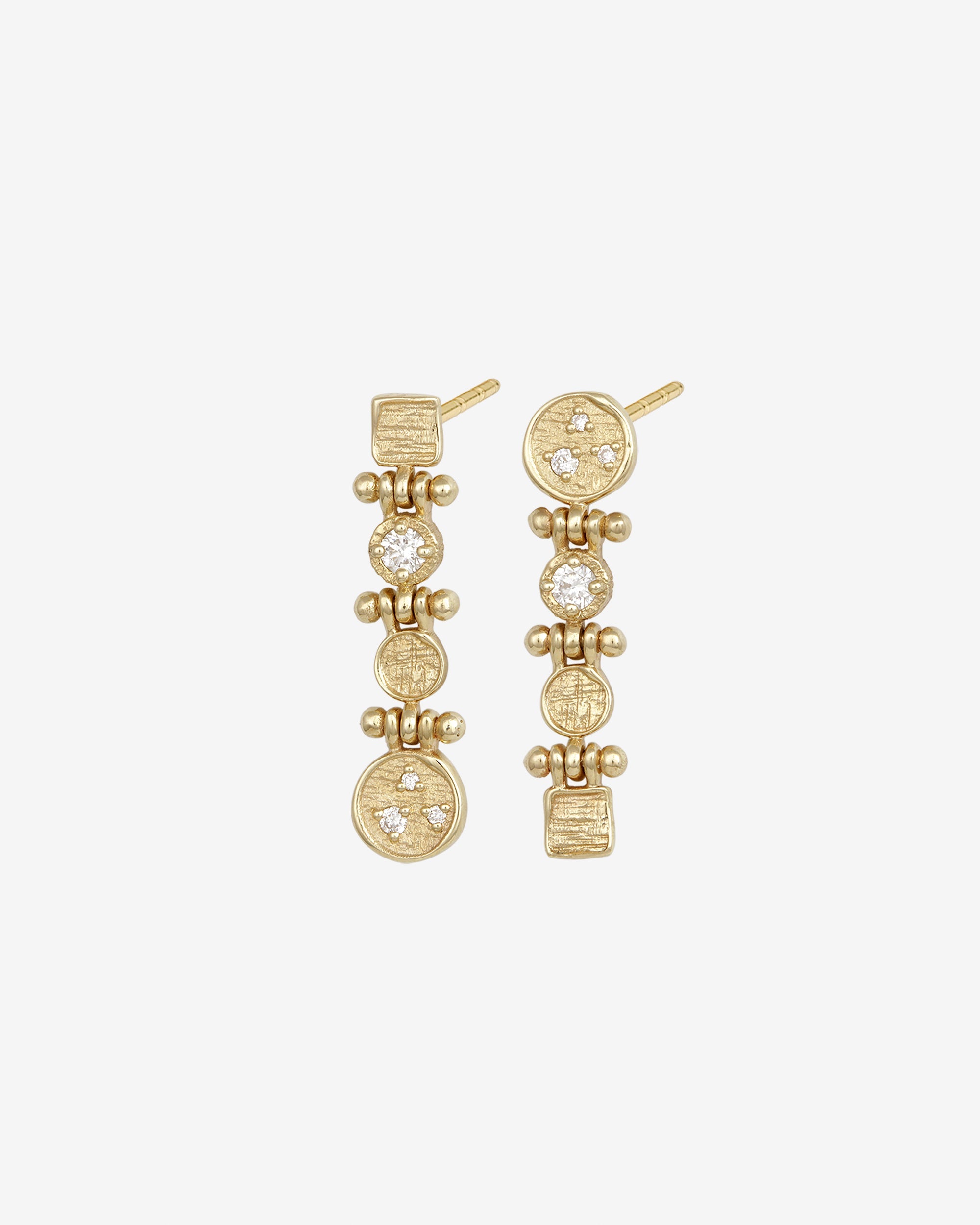 Temple of the Sun Kasia Earrings Diamond Solid Gold