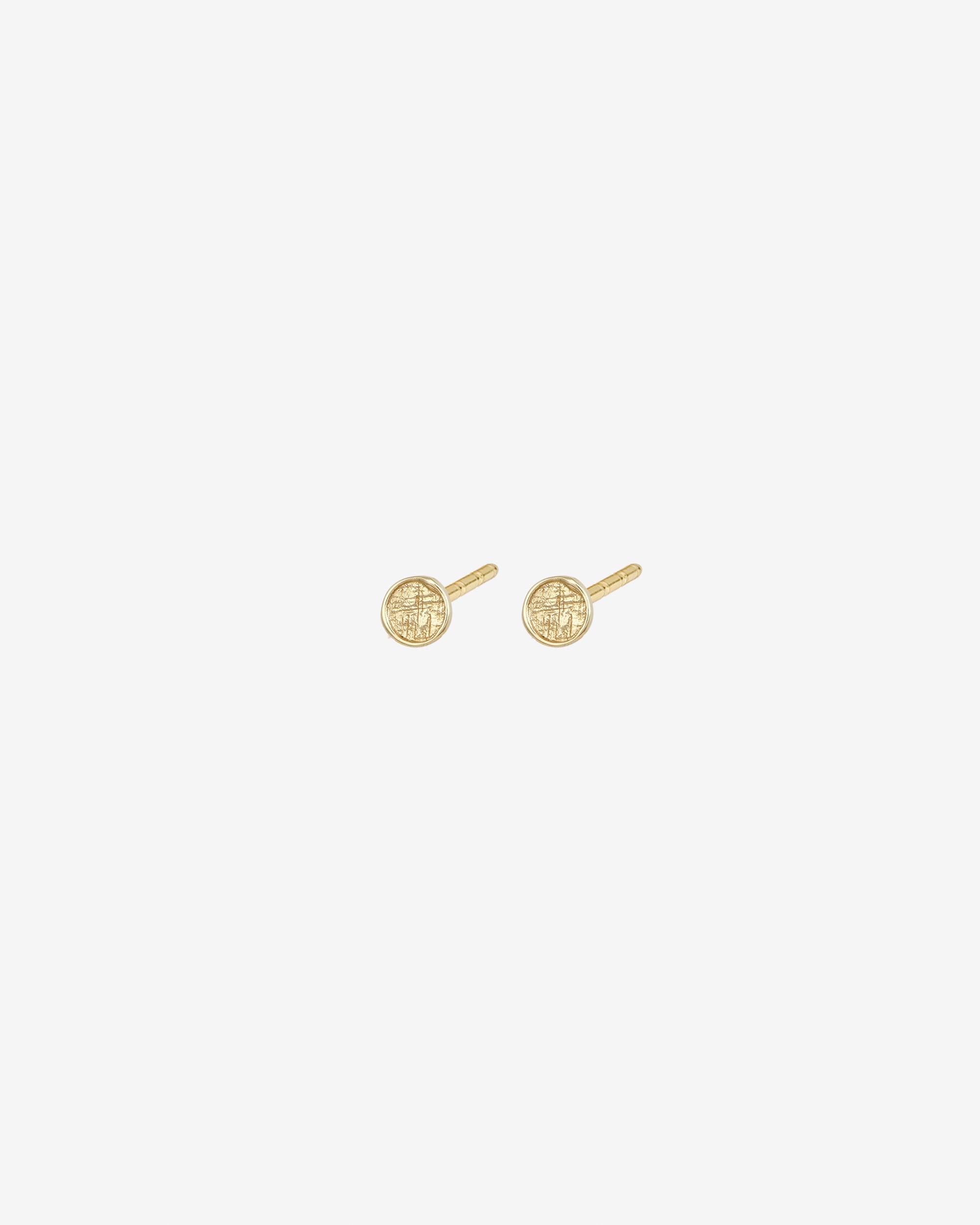 Temple of the Sun Kasia Small Stud Earrings Solid Gold