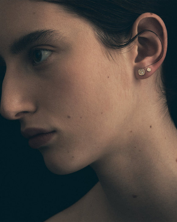 Asteria Earrings | Dainty Sterling Silver Dangle Huggies