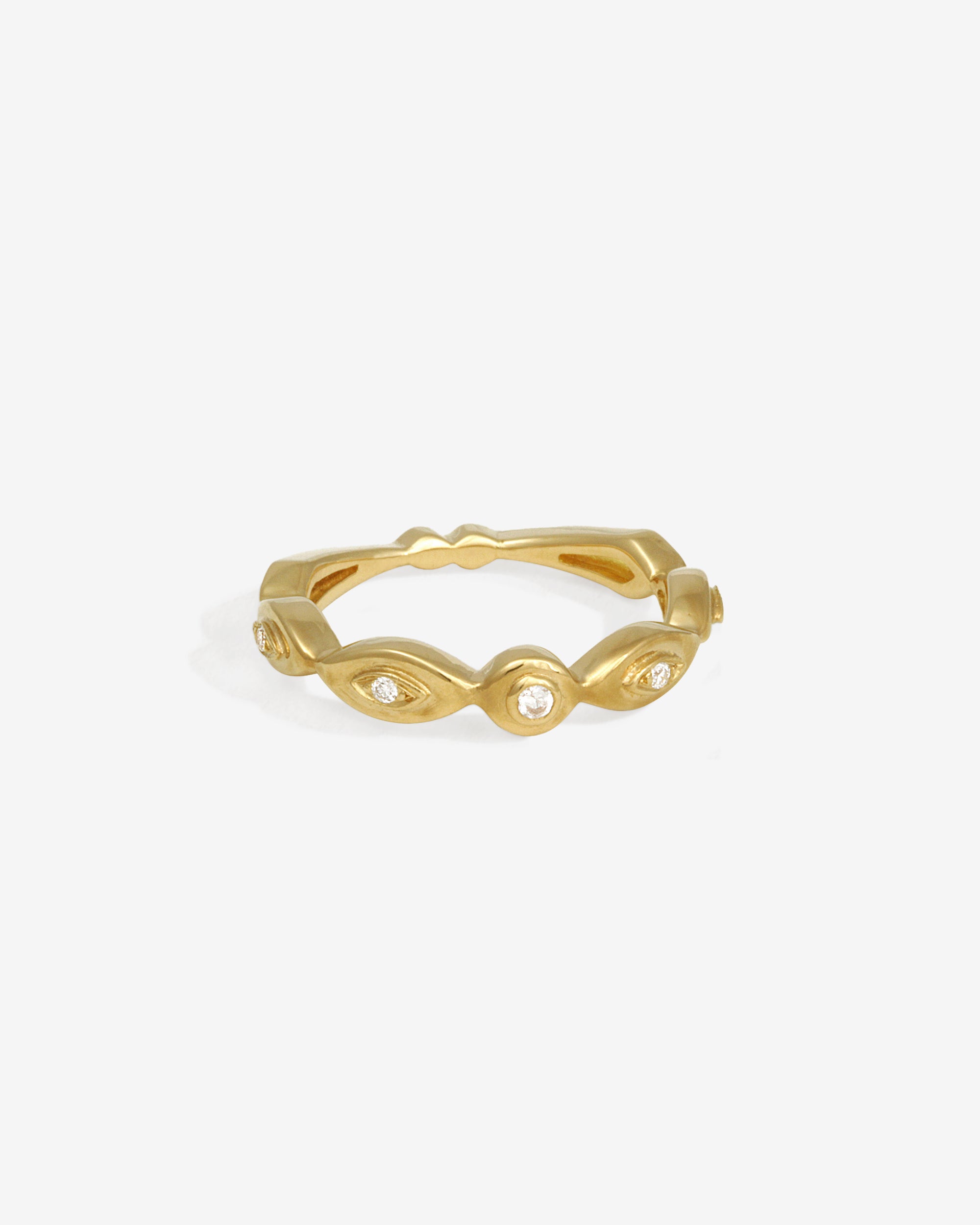 Temple of the Sun Kassandra Half Eternity Ring Solid Gold