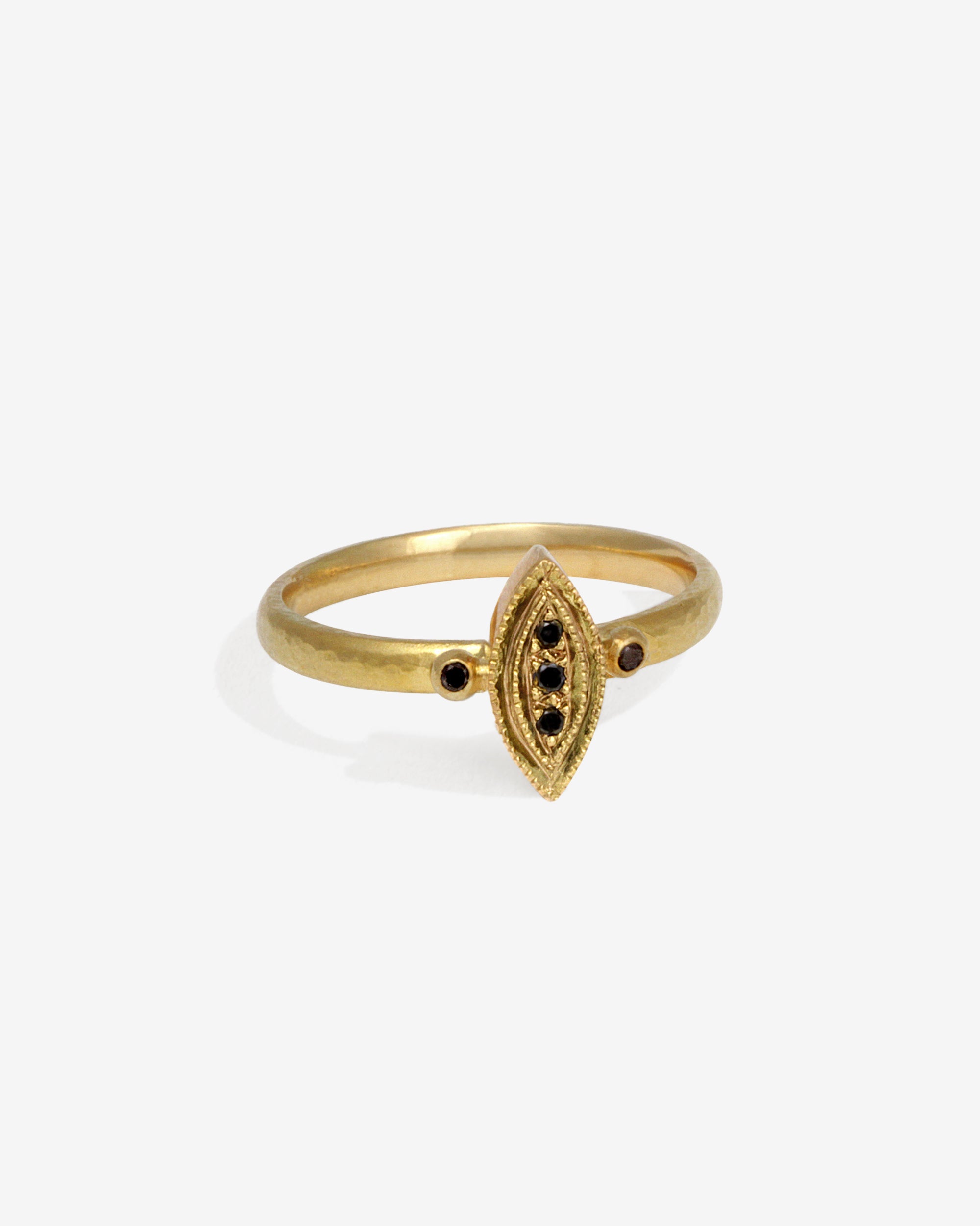 Temple of the Sun Kassandra Ring Black Diamond Solid Gold