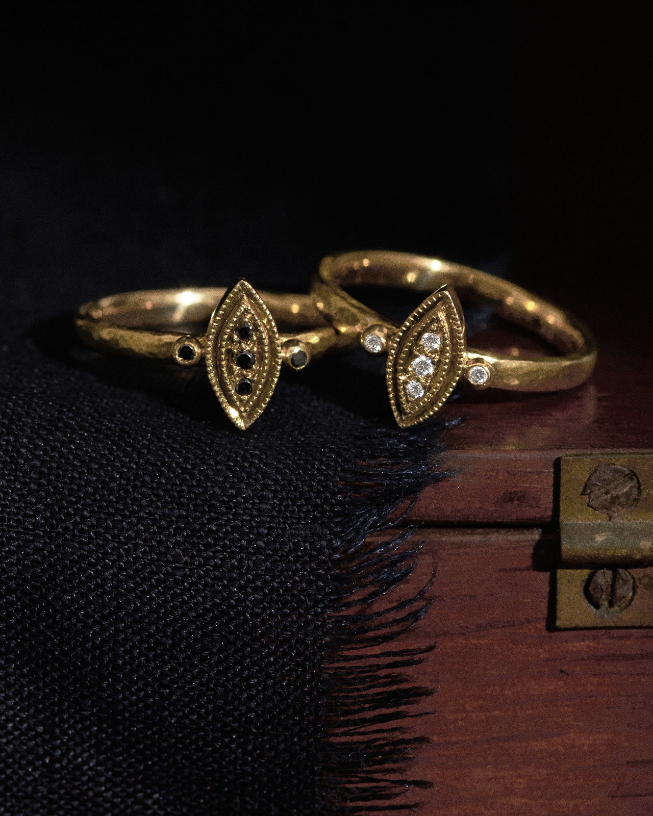 Temple of the Sun Kassandra Ring White Diamond Solid Gold