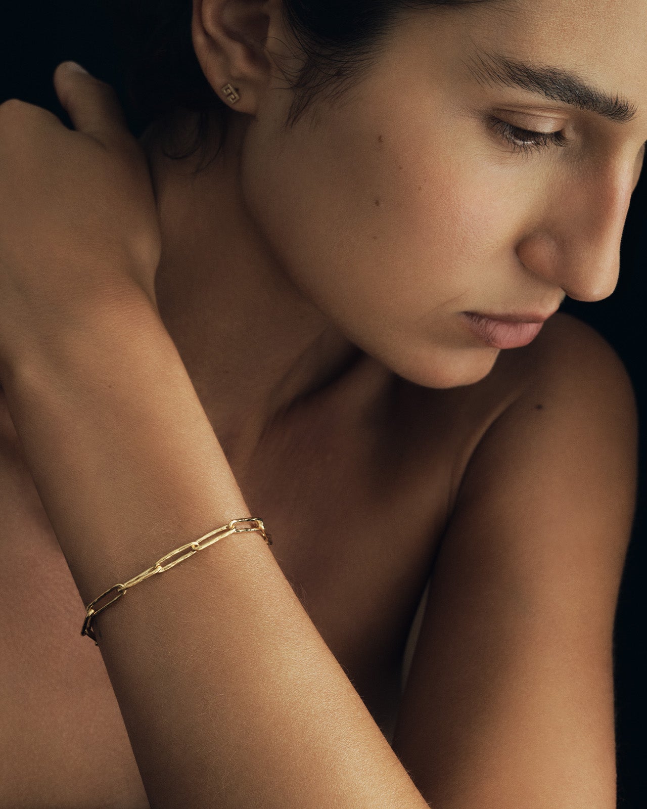 Temple of the Sun Kiya Chain Bracelet Gold Vermeil