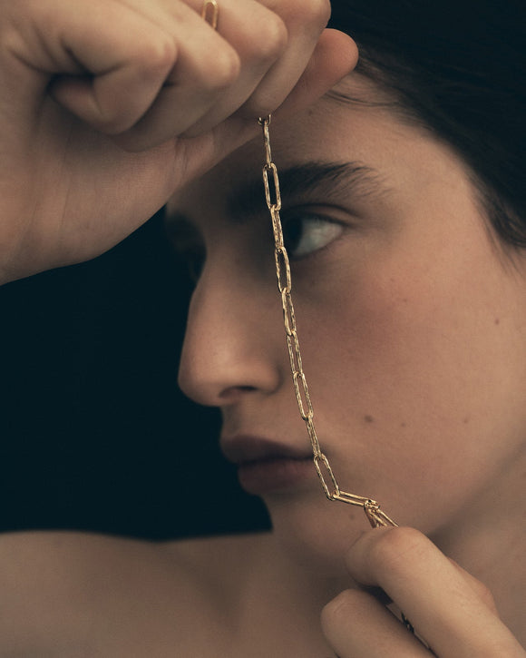 14K Gold Vermeil Link Chain Necklace by Wanderlust + Co Online | THE ICONIC  | Australia