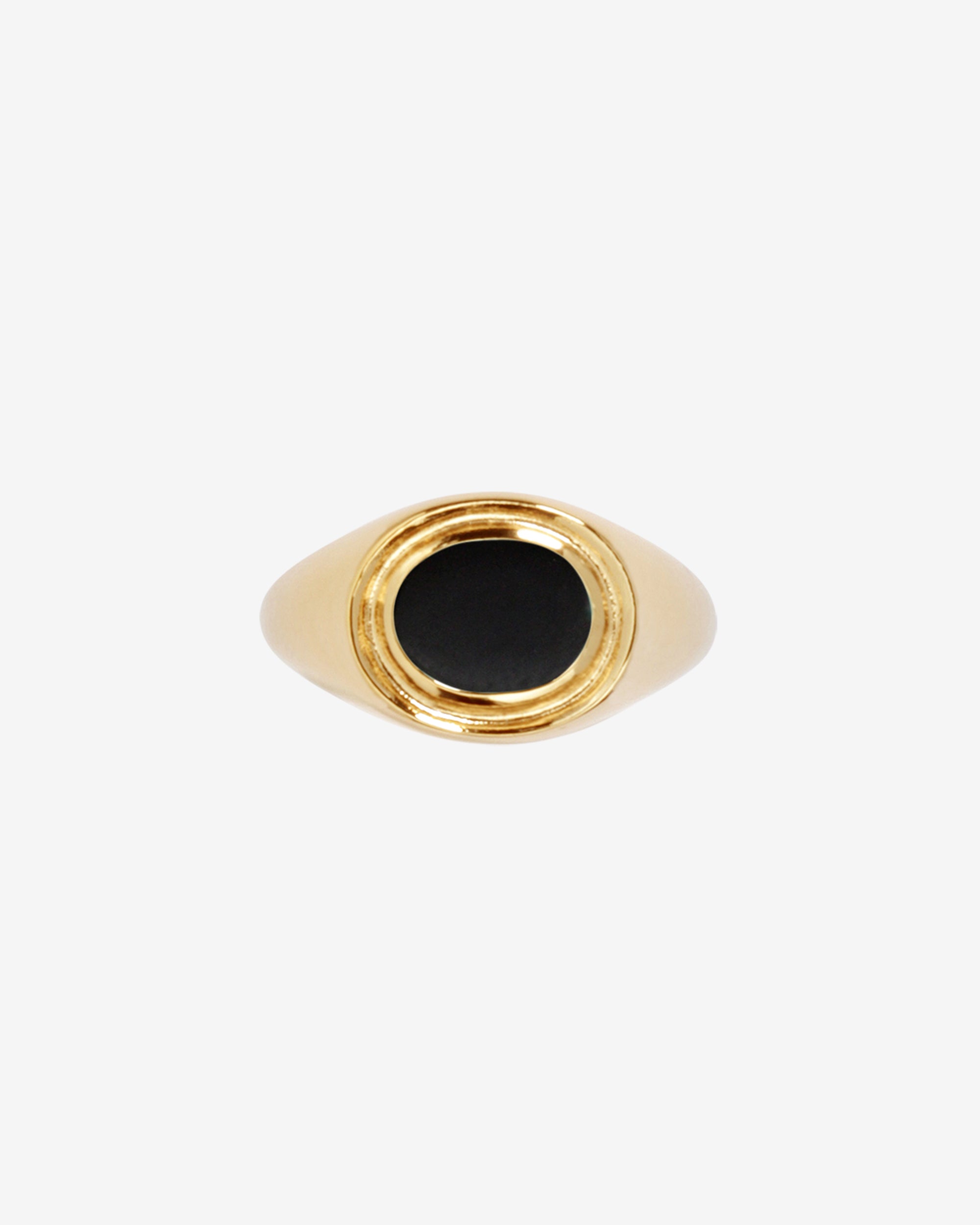 Temple of the Sun Kosmos Ring Onyx Gold Vermeil