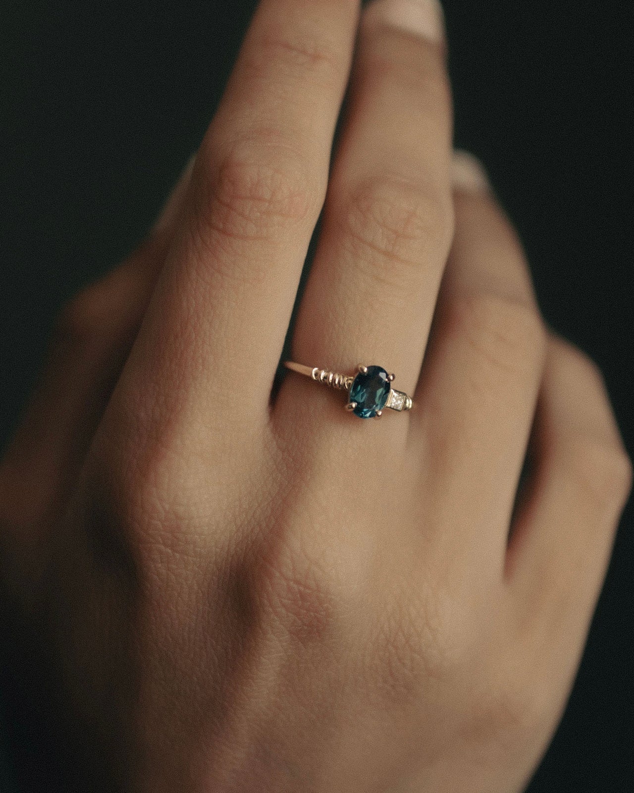 Temple of the Sun Kyri Ring Topaz Solid Gold