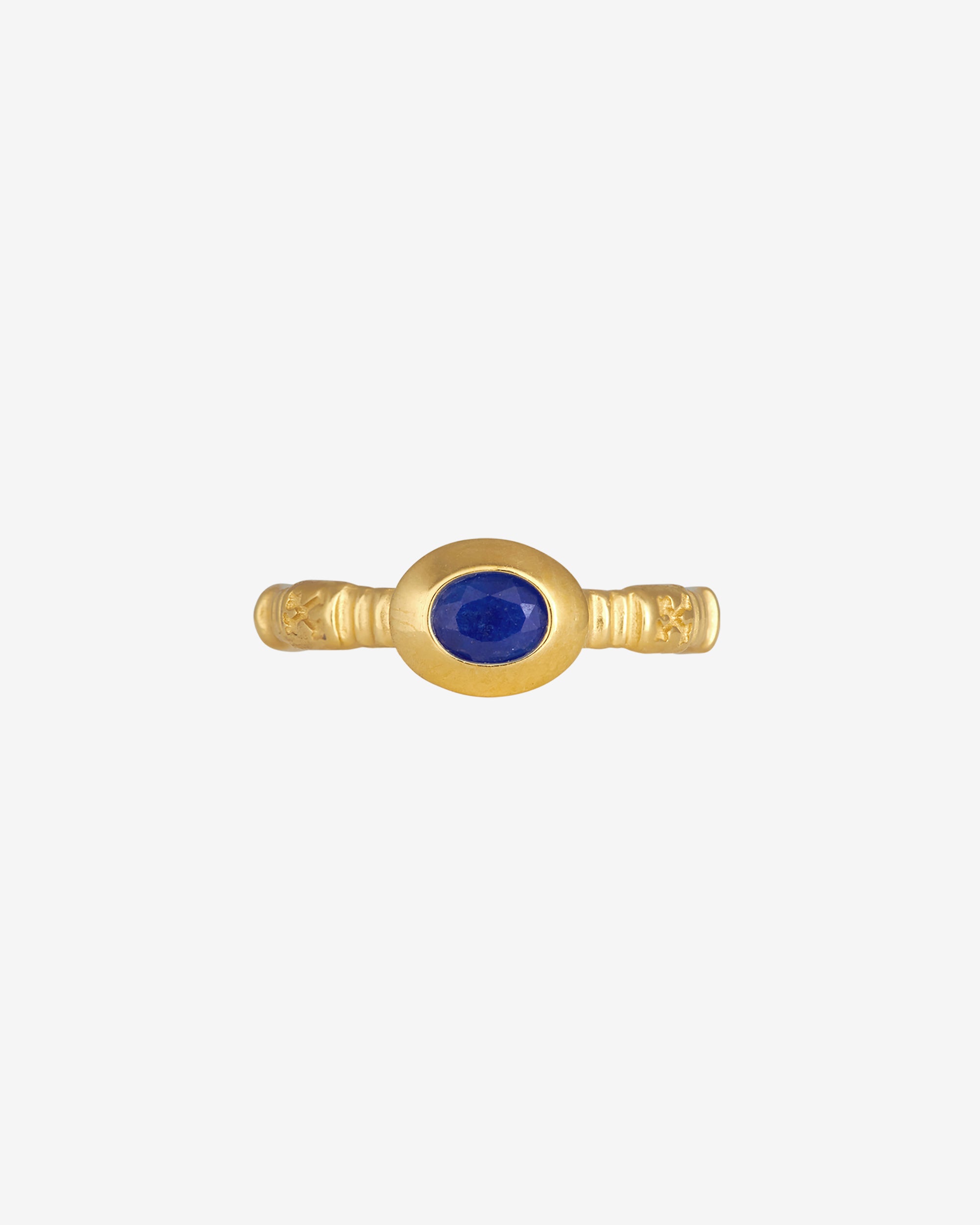 Temple of the Sun Lazuli Ring Gold Vermeil