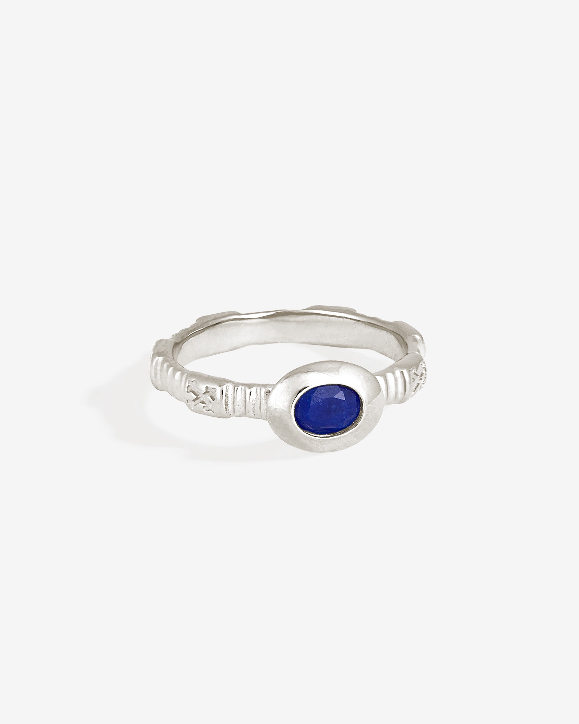 Temple of the Sun Lazuli Ring Silver