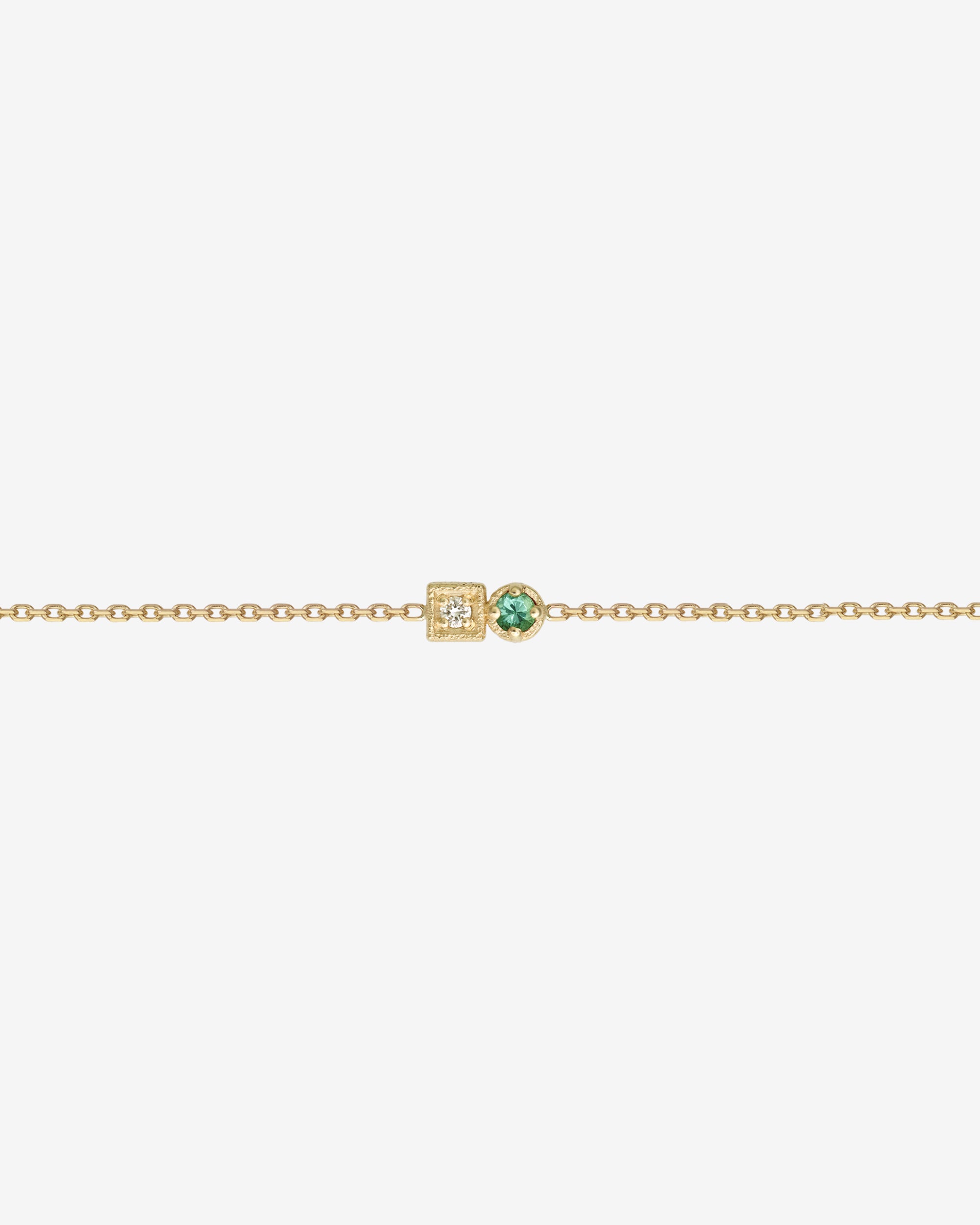 Temple of the Sun Lenci Bracelet Emerald Diamond Solid Gold