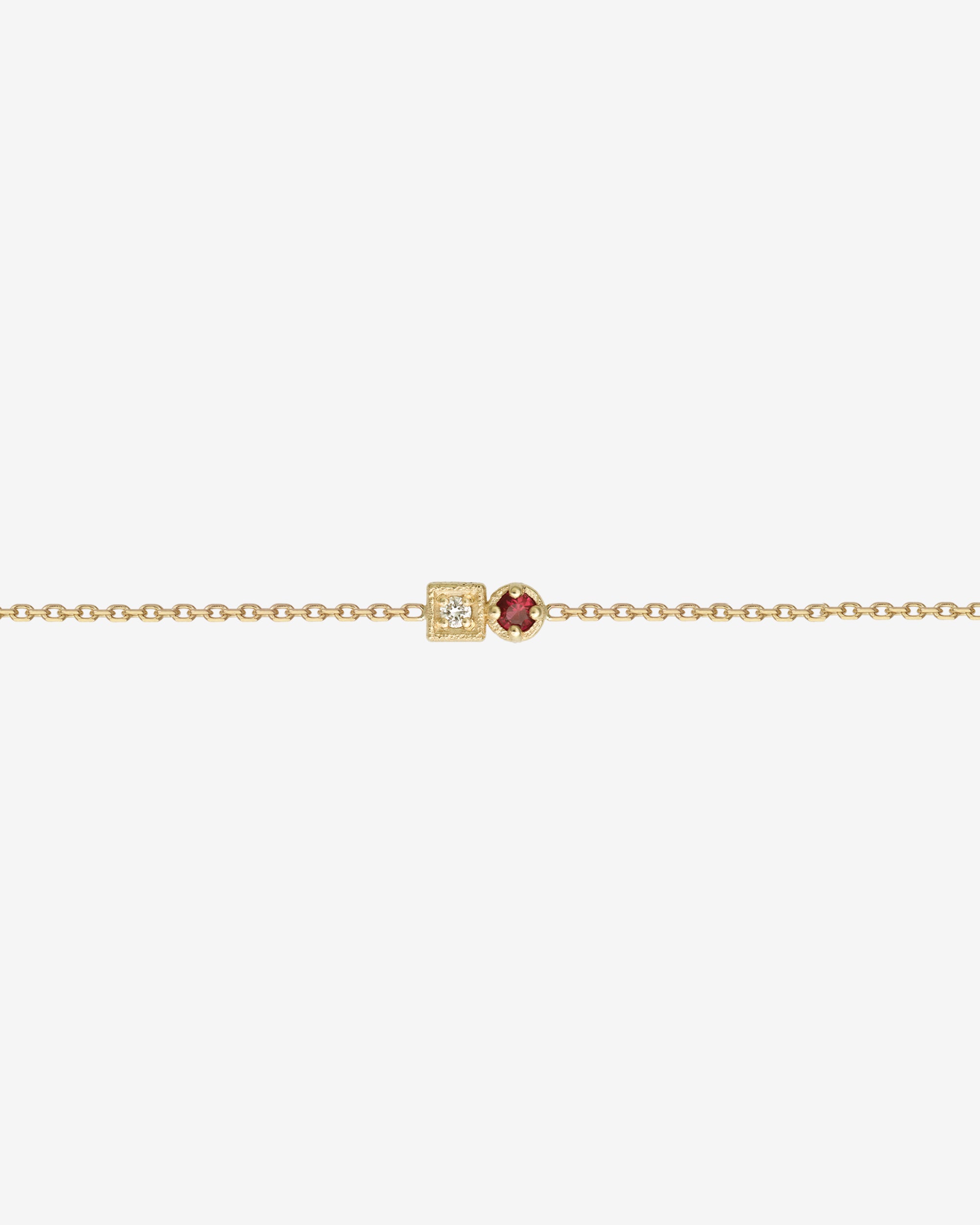 Temple of the Sun Lenci Bracelet Ruby Diamond Solid Gold