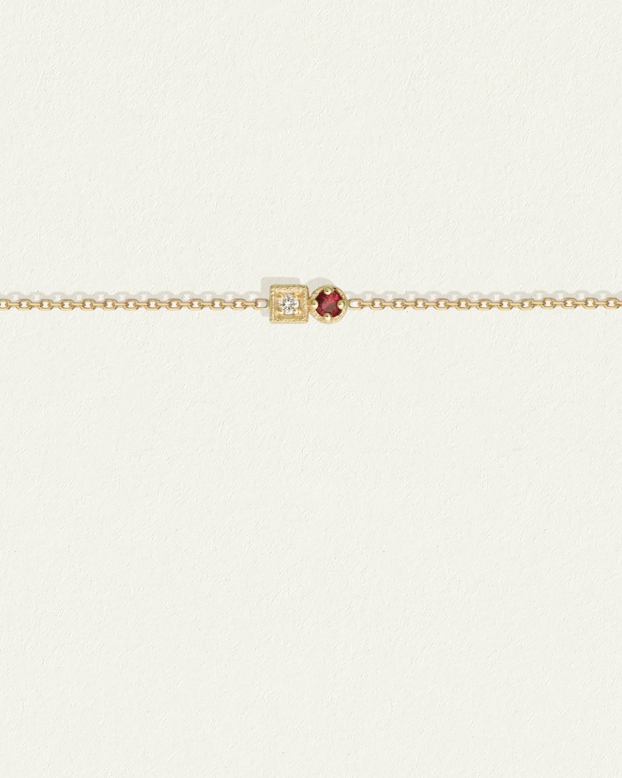 Temple of the Sun Lenci Bracelet Ruby Diamond Solid Gold