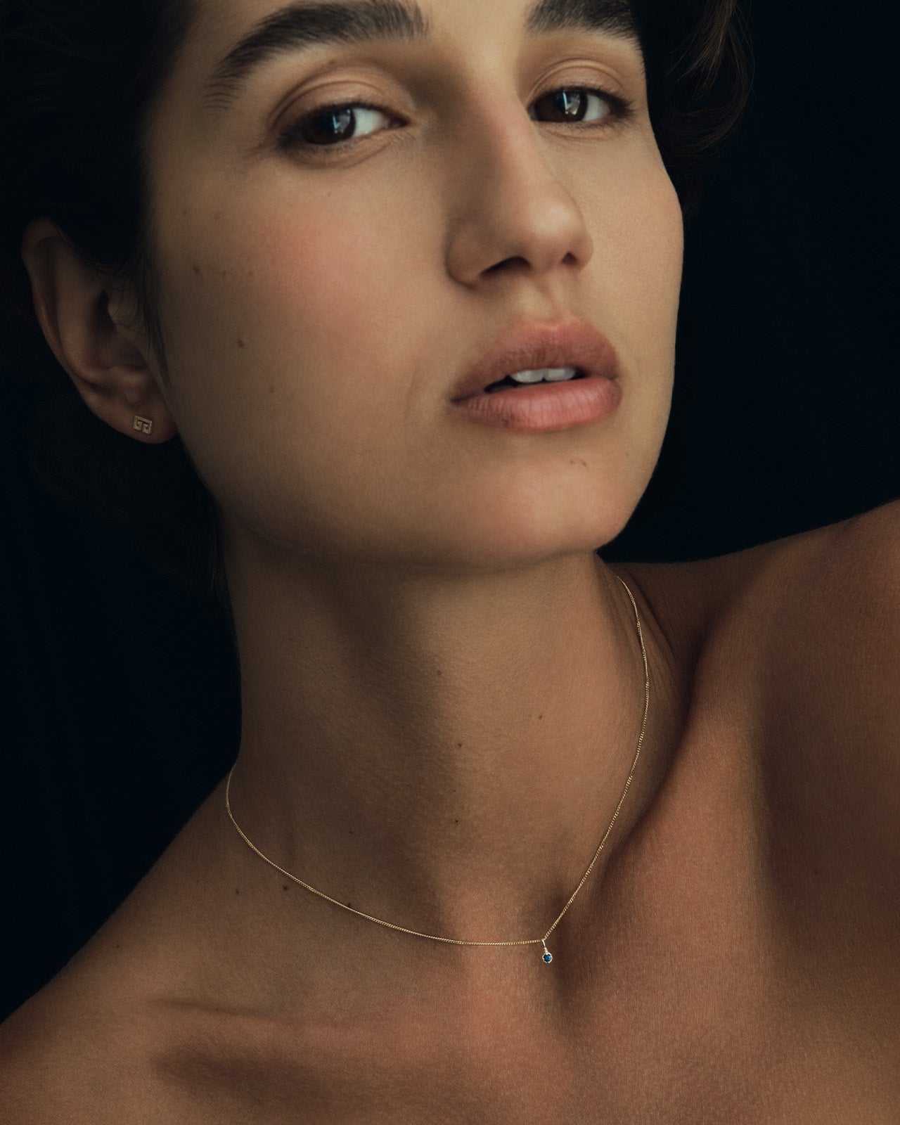 Temple of the Sun Leto Necklace Sapphire Solid Gold