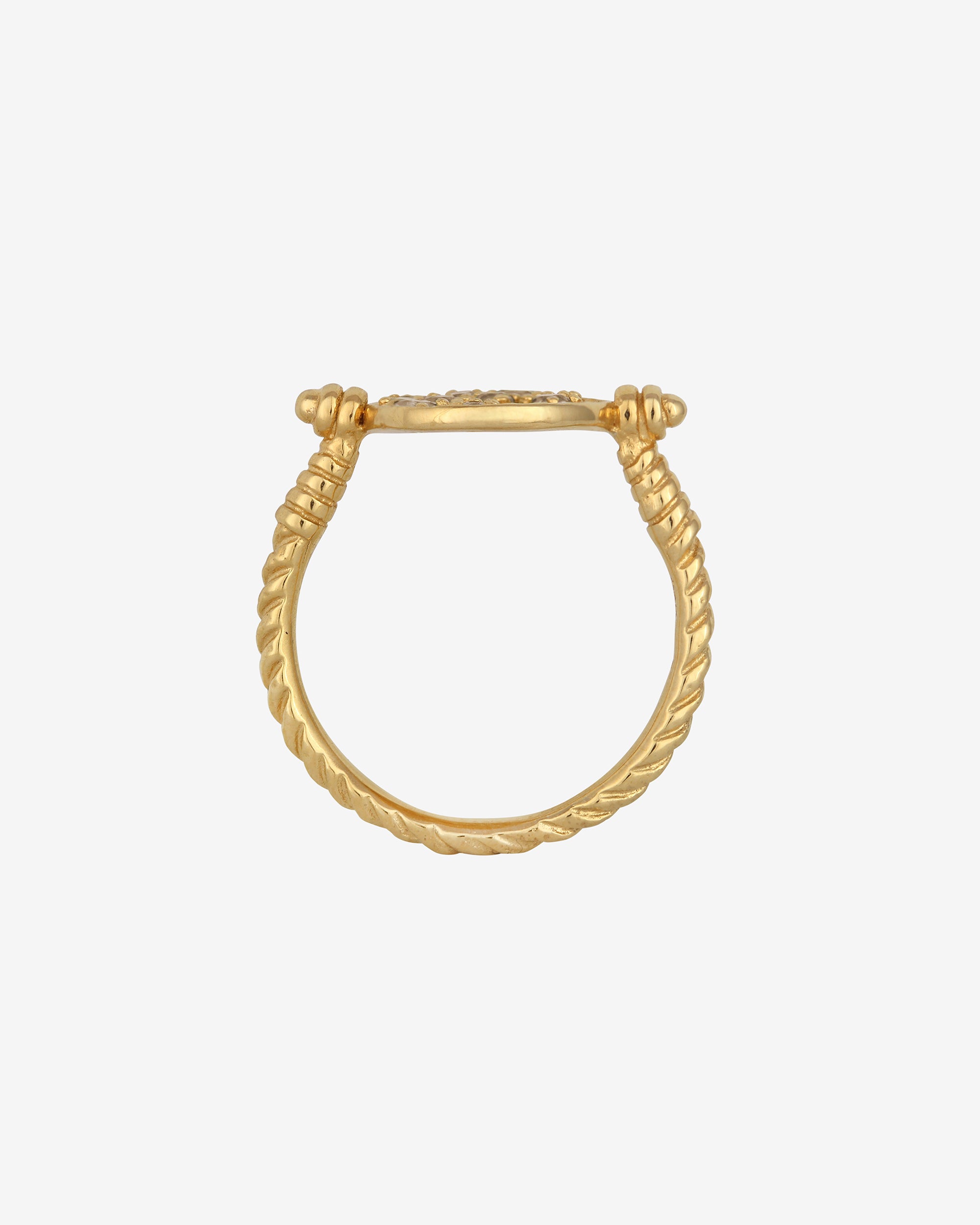 Temple of the Sun Livy Ring Gold Vermeil