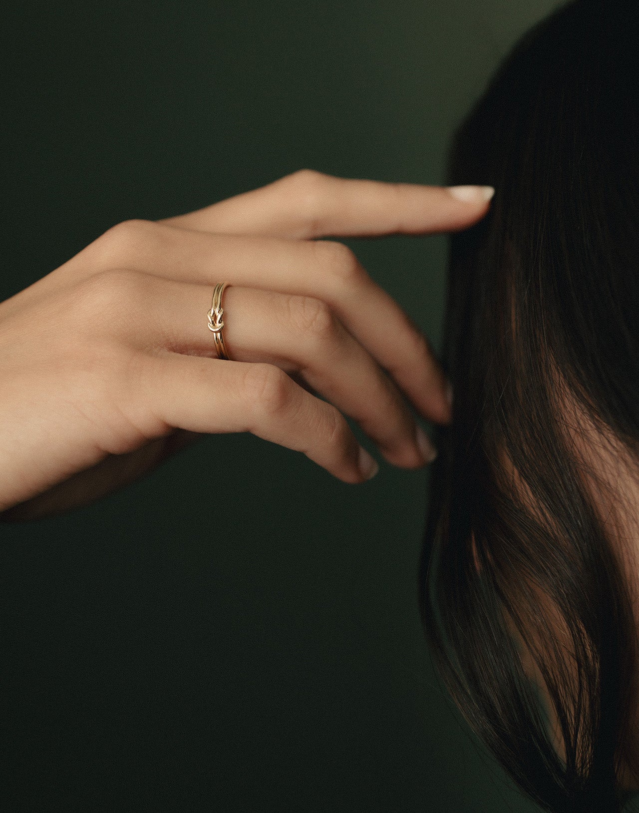 Temple of the Sun Love Knot Ring Solid Gold