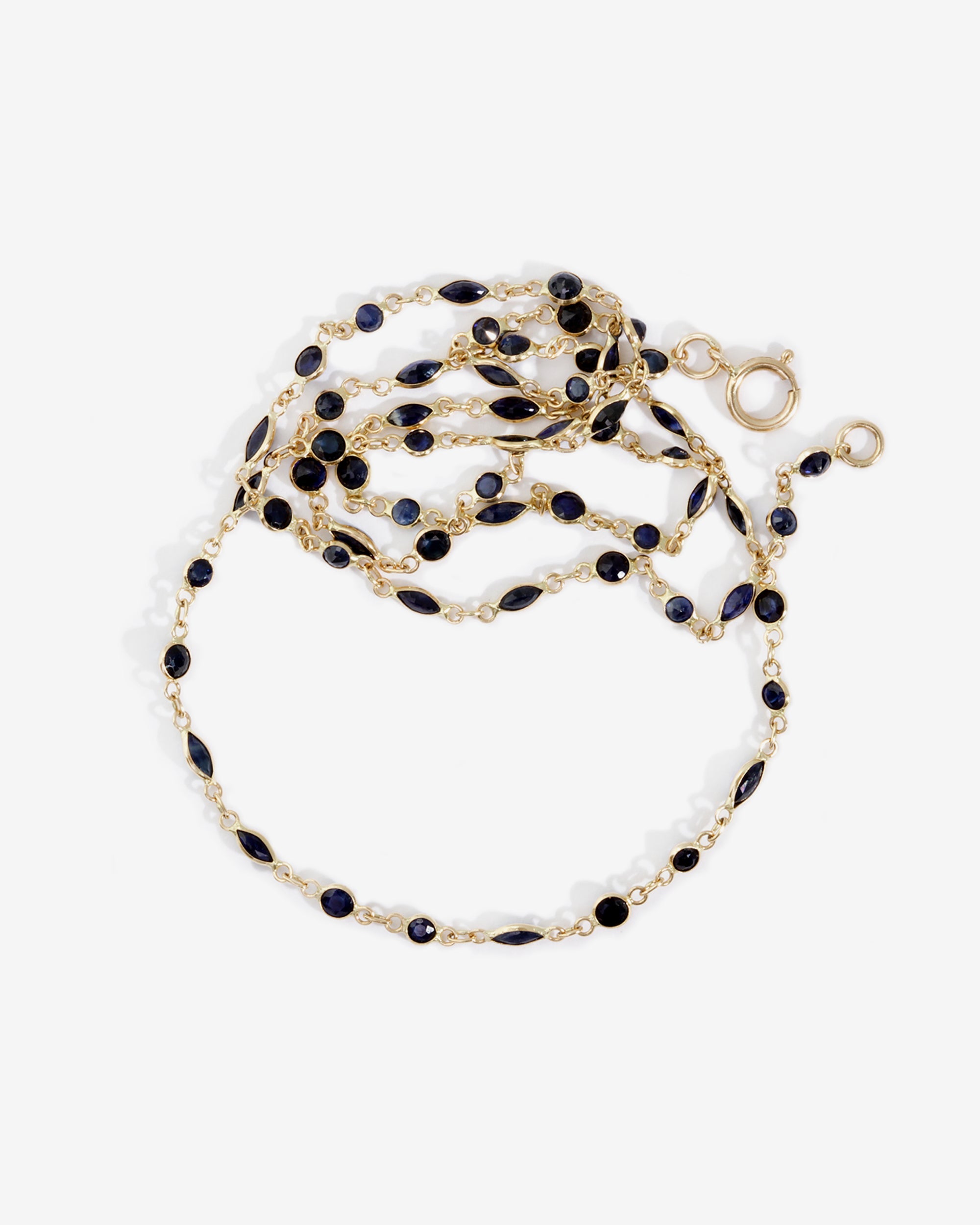 Temple of the Sun Lucia Marquise Necklace Solid Gold