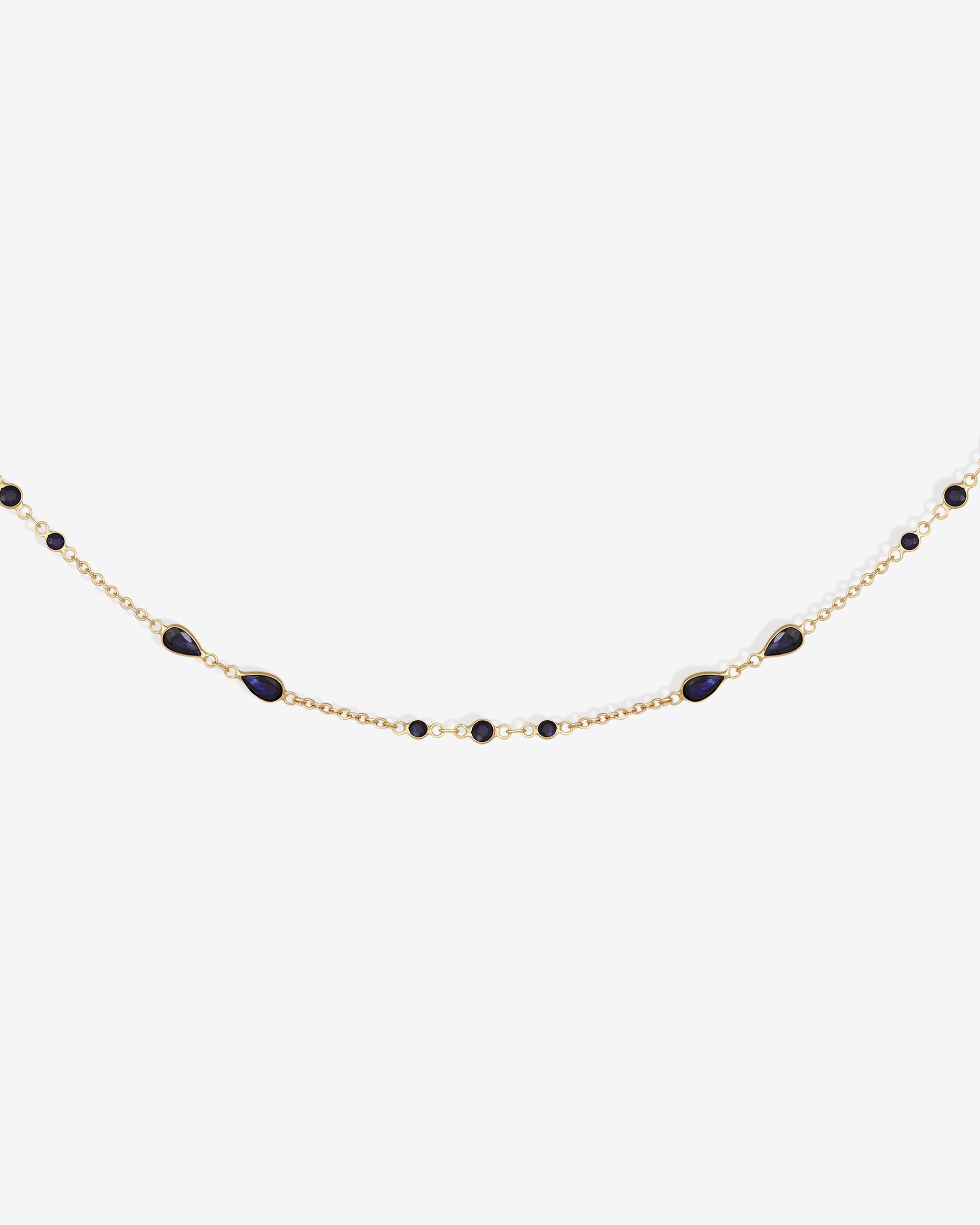 Temple of the Sun Lucia Pear Necklace Solid Gold