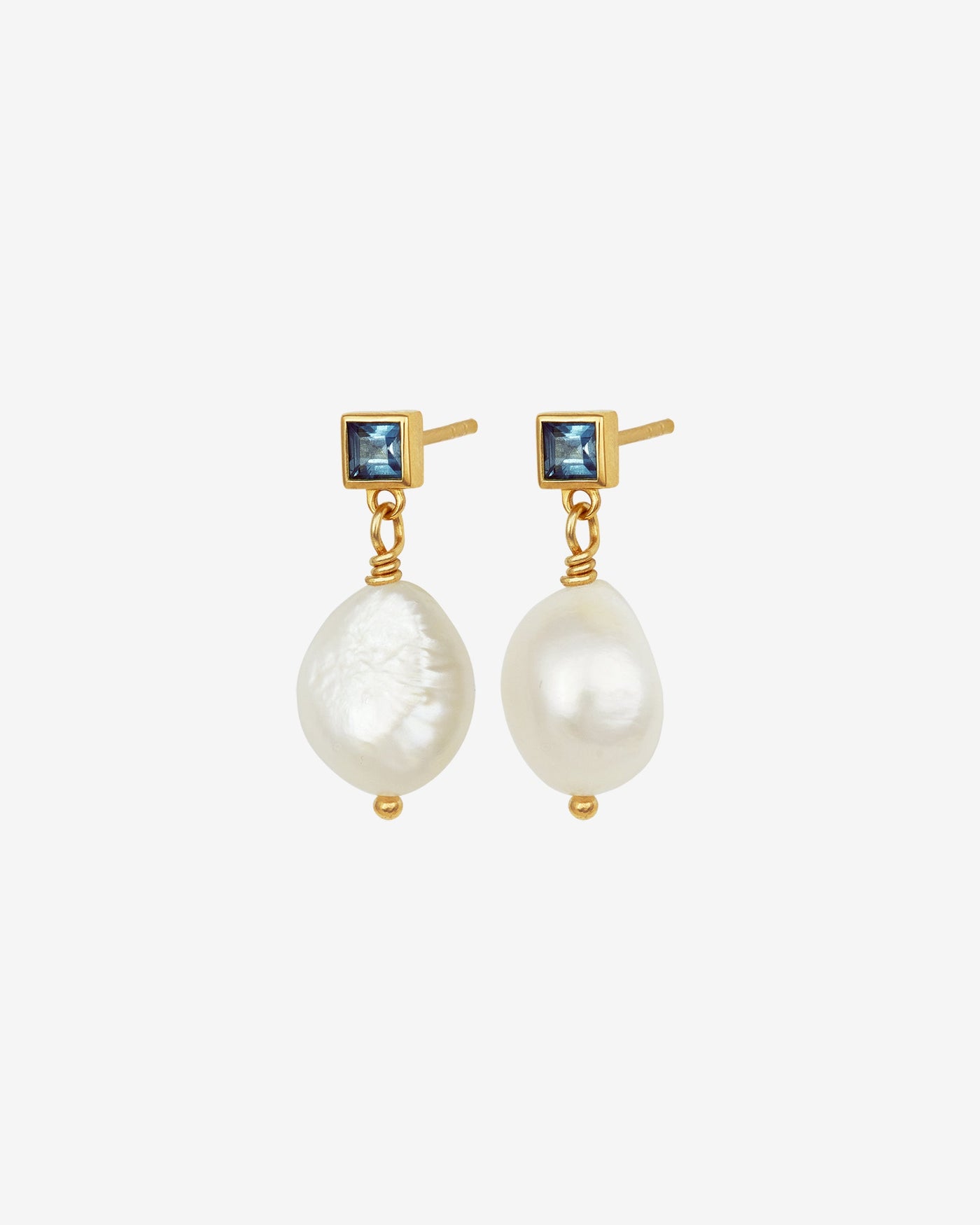 Lulu Earrings Pearl Gold Vermeil – Temple of the Sun Jewellery Lulu Earrings Pearl Gold Vermeil – Temple of the Sun Jewellery