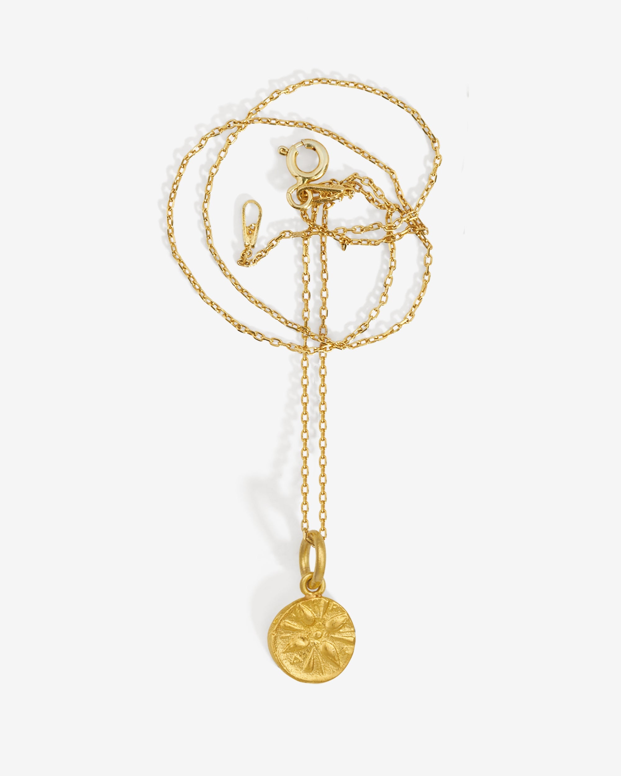 Temple of the Sun Macedon Coin Necklace Solid Gold