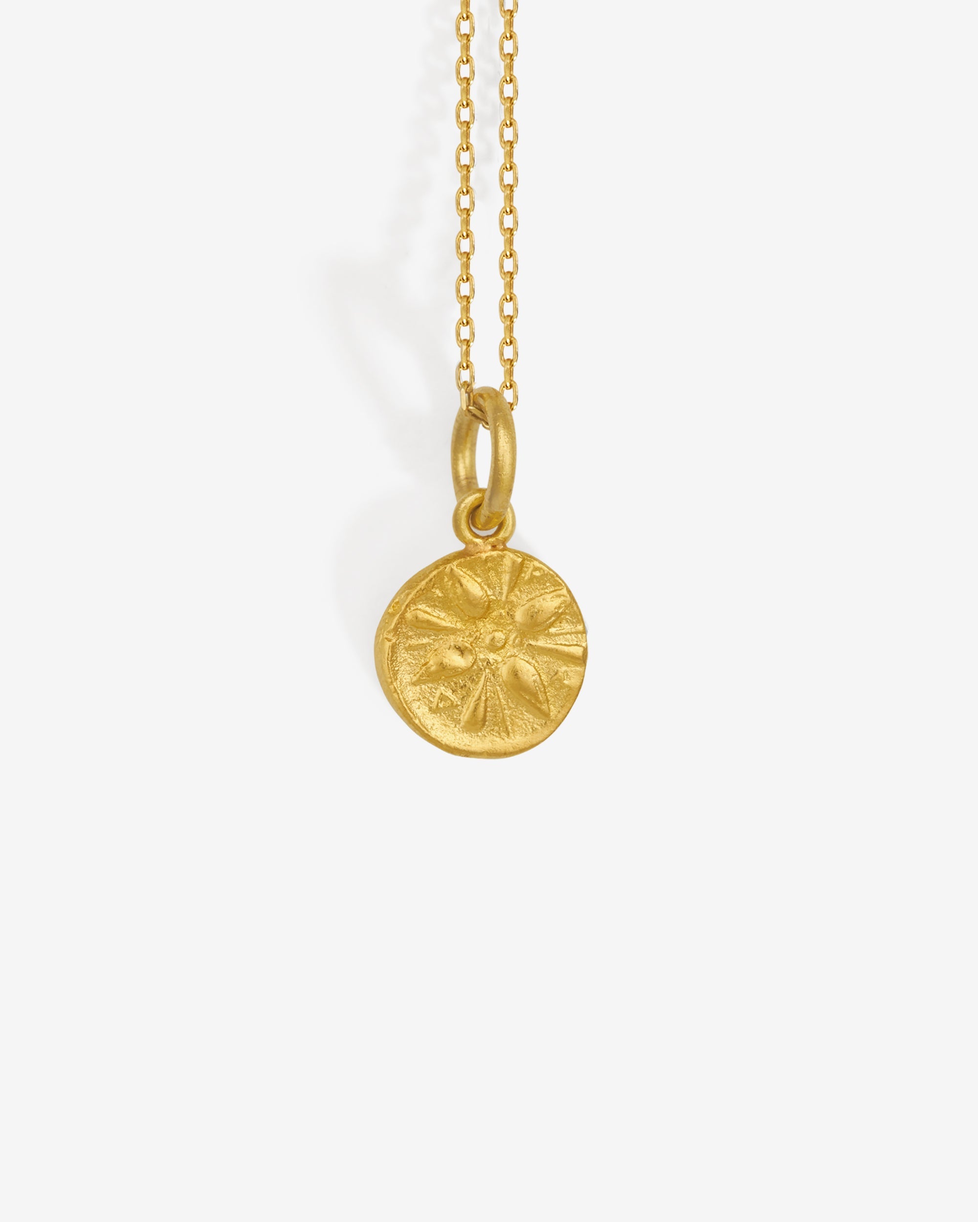 Temple of the Sun Macedon Coin Necklace Solid Gold
